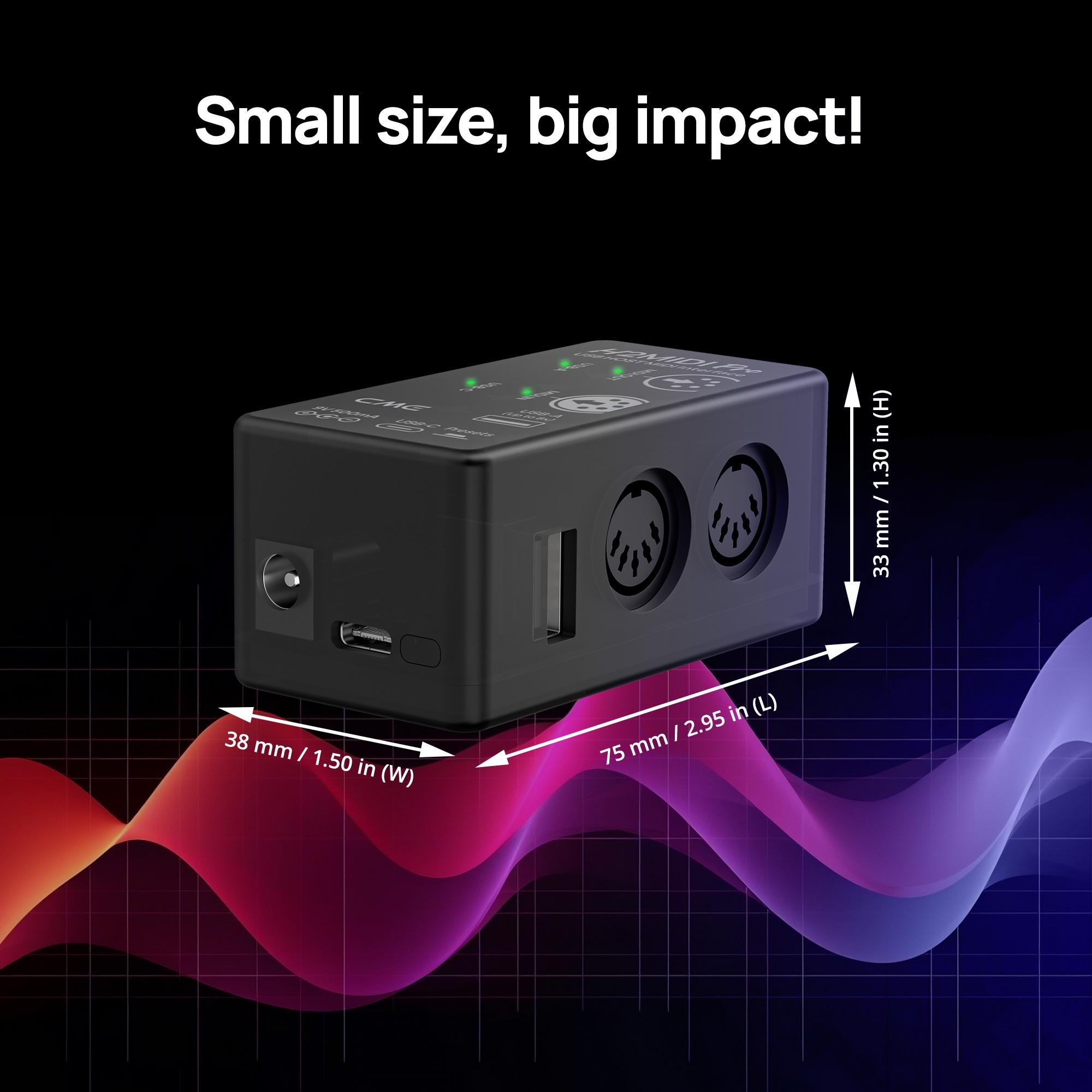 CME H2MIDI Pro USB Host/client & 1-in-1-out MIDI With Filter, mapper & router - S-F000C03 (3).jpg