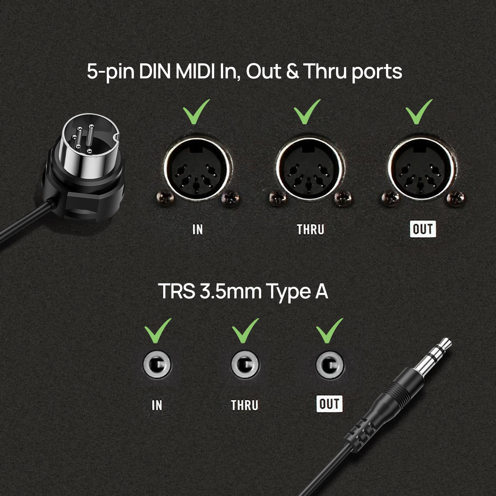 CME 4x DIN MIDI To Straight 3.5mm TRS Type-A Cables 30CM - S-F000C33 (3).jpg