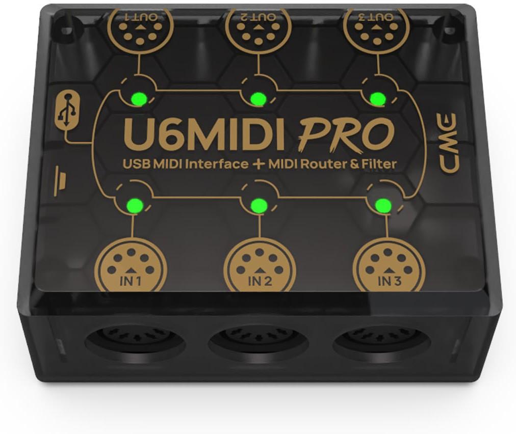CME U6MIDI Pro 3-in-3-out USB & MIDI Interface With Filter, mapper & router - S-F000C11 (2).jpg