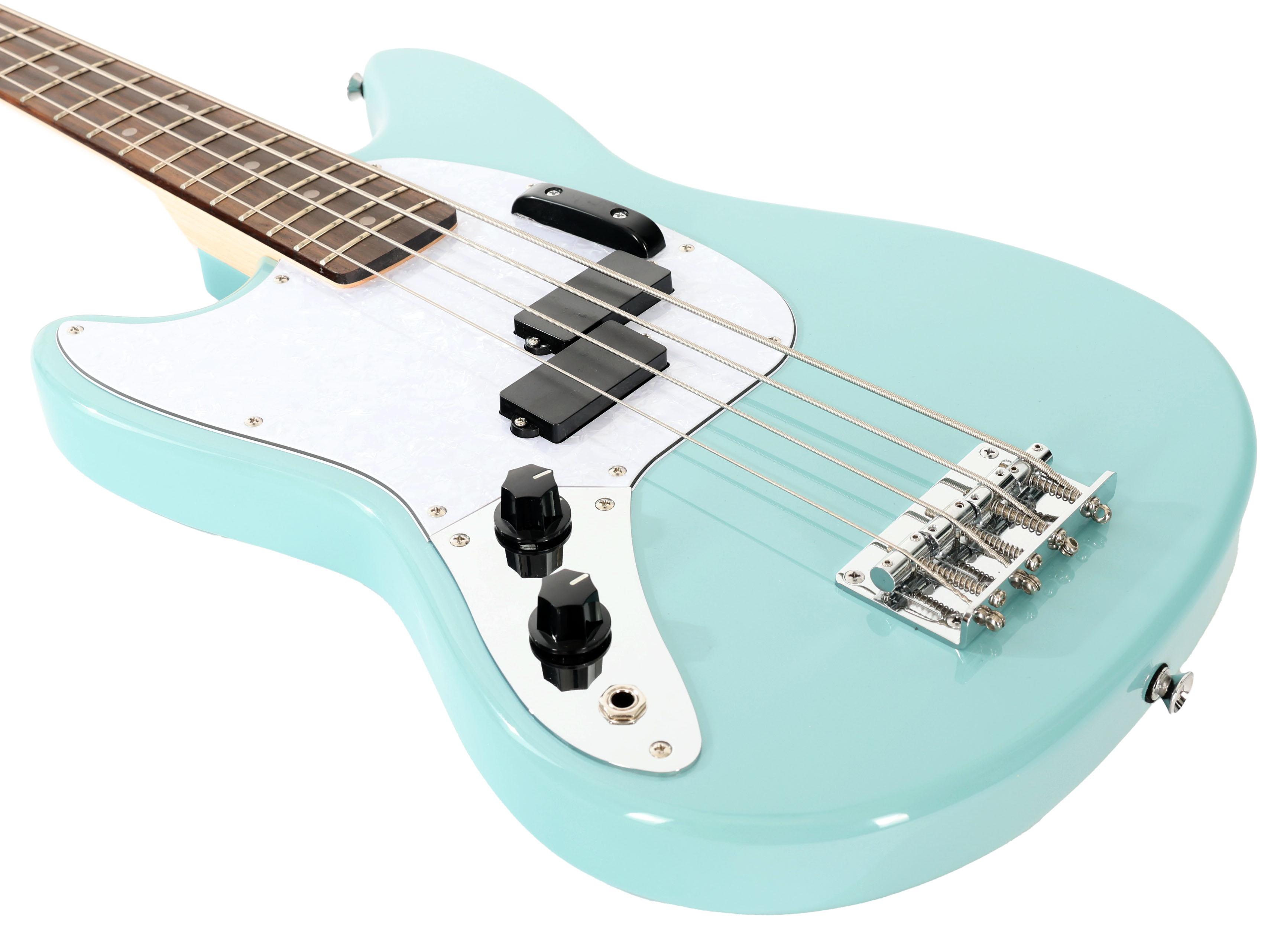 Eastcoast Left Handed MSB Short Scale Bass Guitar in Daphne Blue - EC-MSB-DNB-LH-4.jpg