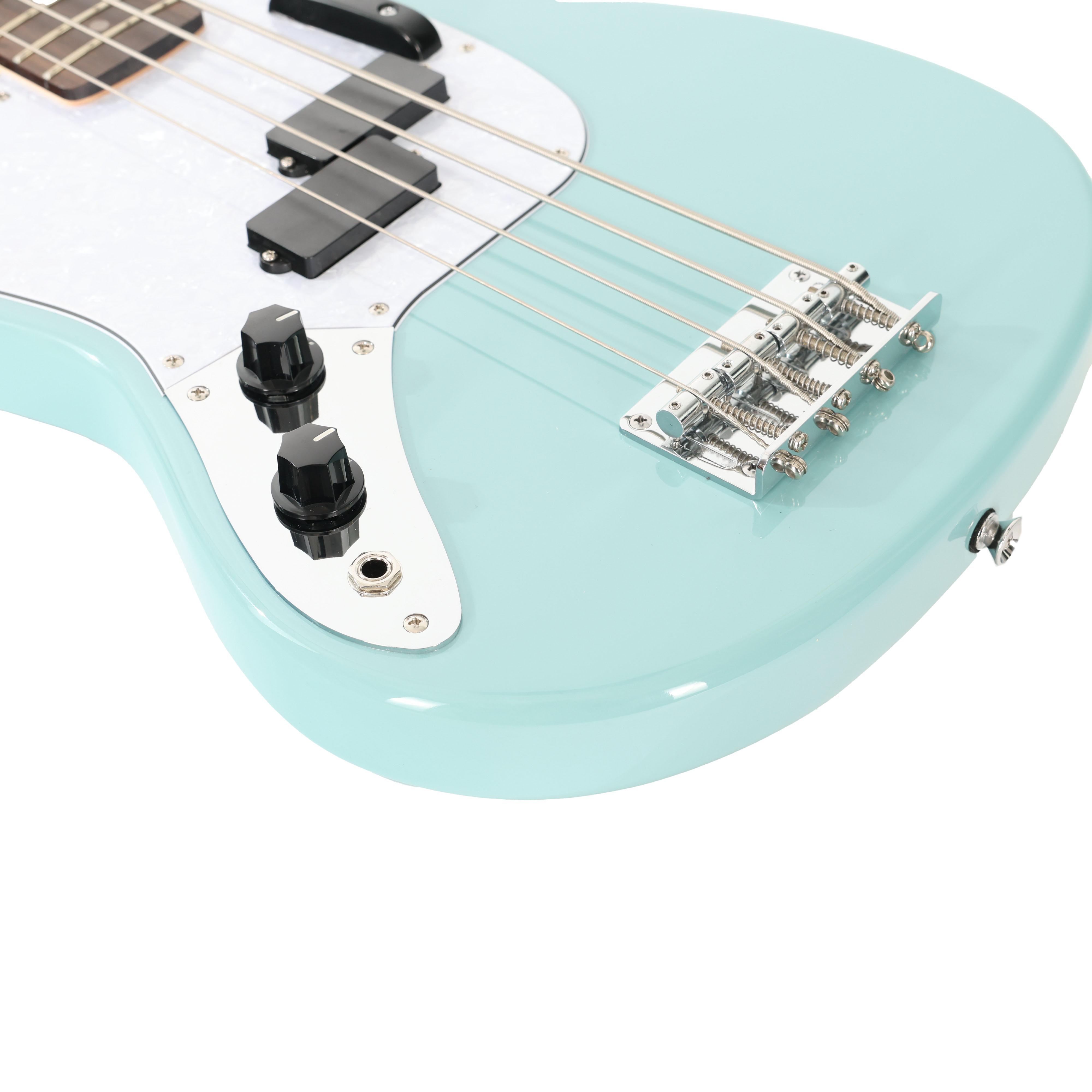 Eastcoast Left Handed MSB Short Scale Bass Guitar in Daphne Blue - EC-MSB-DNB-LH-6.jpg
