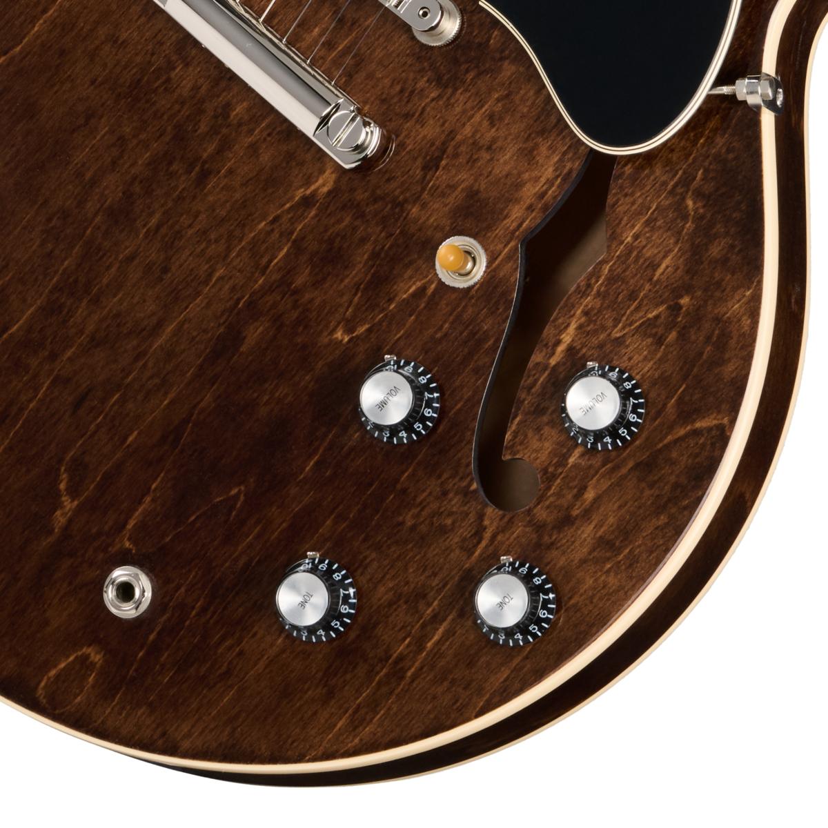Gibson ES-335 '60s Semi-Hollow Electric Guitar in Dark Walnut - ES356007WNH1_8_Knobs-1200x1200-28e5ebb.jpg