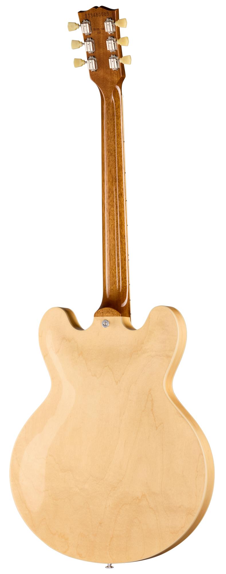 Gibson ES-335 '50s Semi-Hollow Electric Guitar in Vintage Natural - ES35500NNNH1_4_Back.jpg