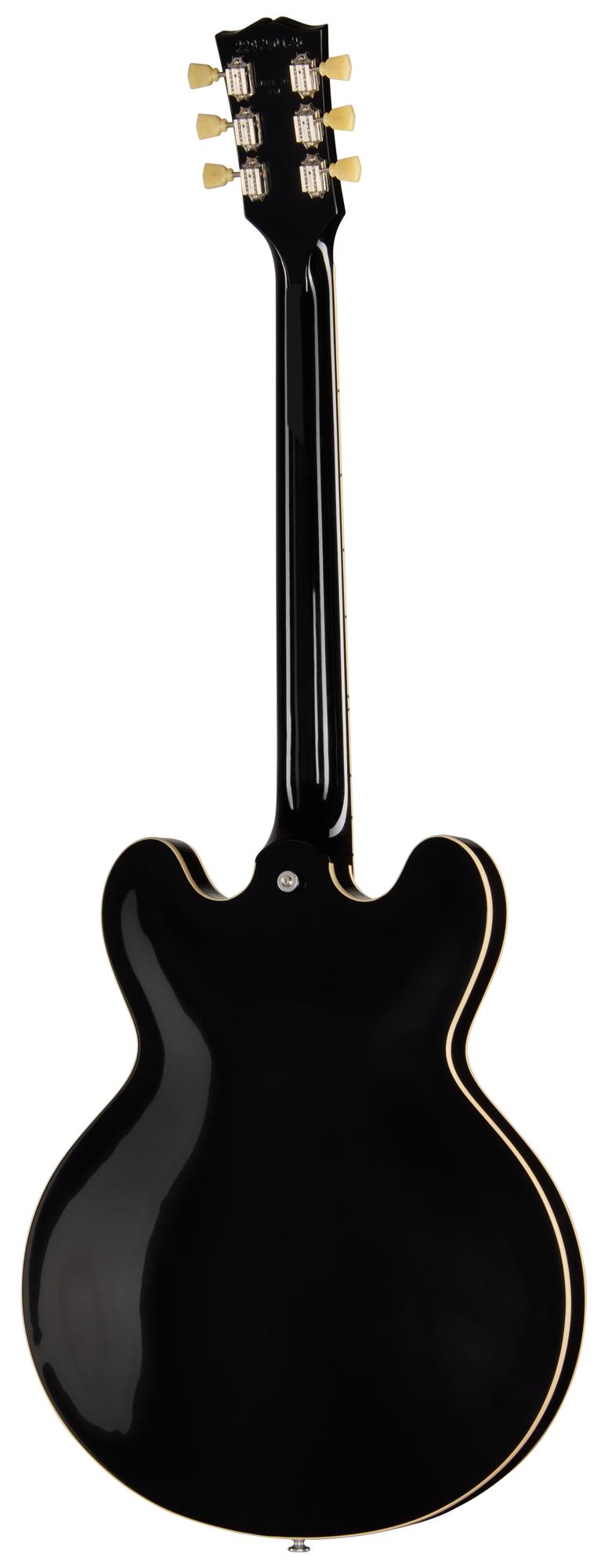 Gibson ES-335 '50s Semi-Hollow Electric Guitar in Ebony - ES35500EBNH1_4_Back.jpg