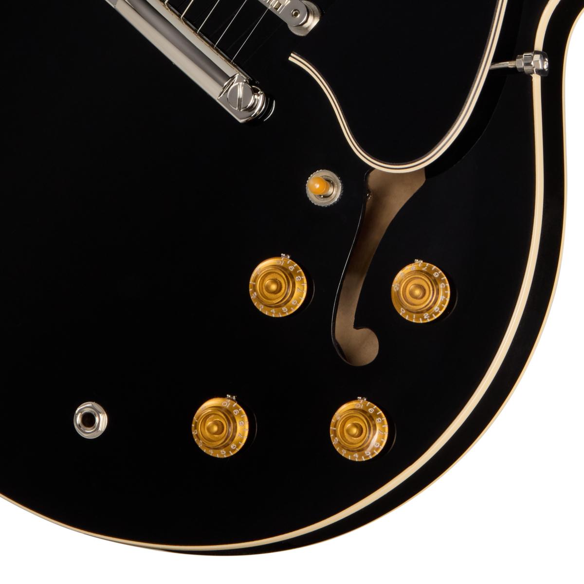 Gibson ES-335 '50s Semi-Hollow Electric Guitar in Ebony - ES35500EBNH1_8_Knobs-1200x1200-28e5ebb.jpg