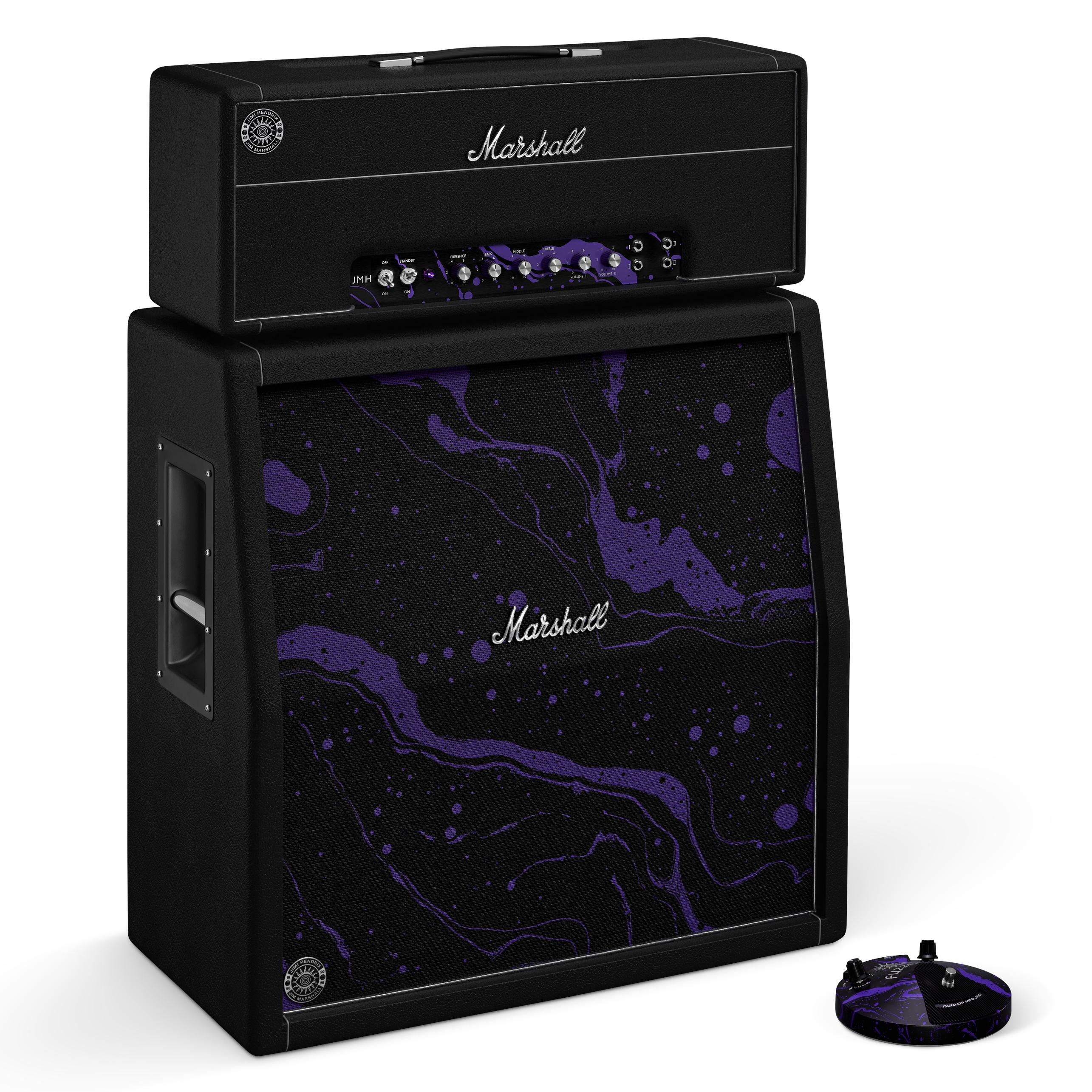 Marshall Jimi Hendrix 60th Anniversary Edition 1959 JMH Amp Half Stack & Fuzz Face Pedal Bundle - 1959JMH-STACK-Left.jpg