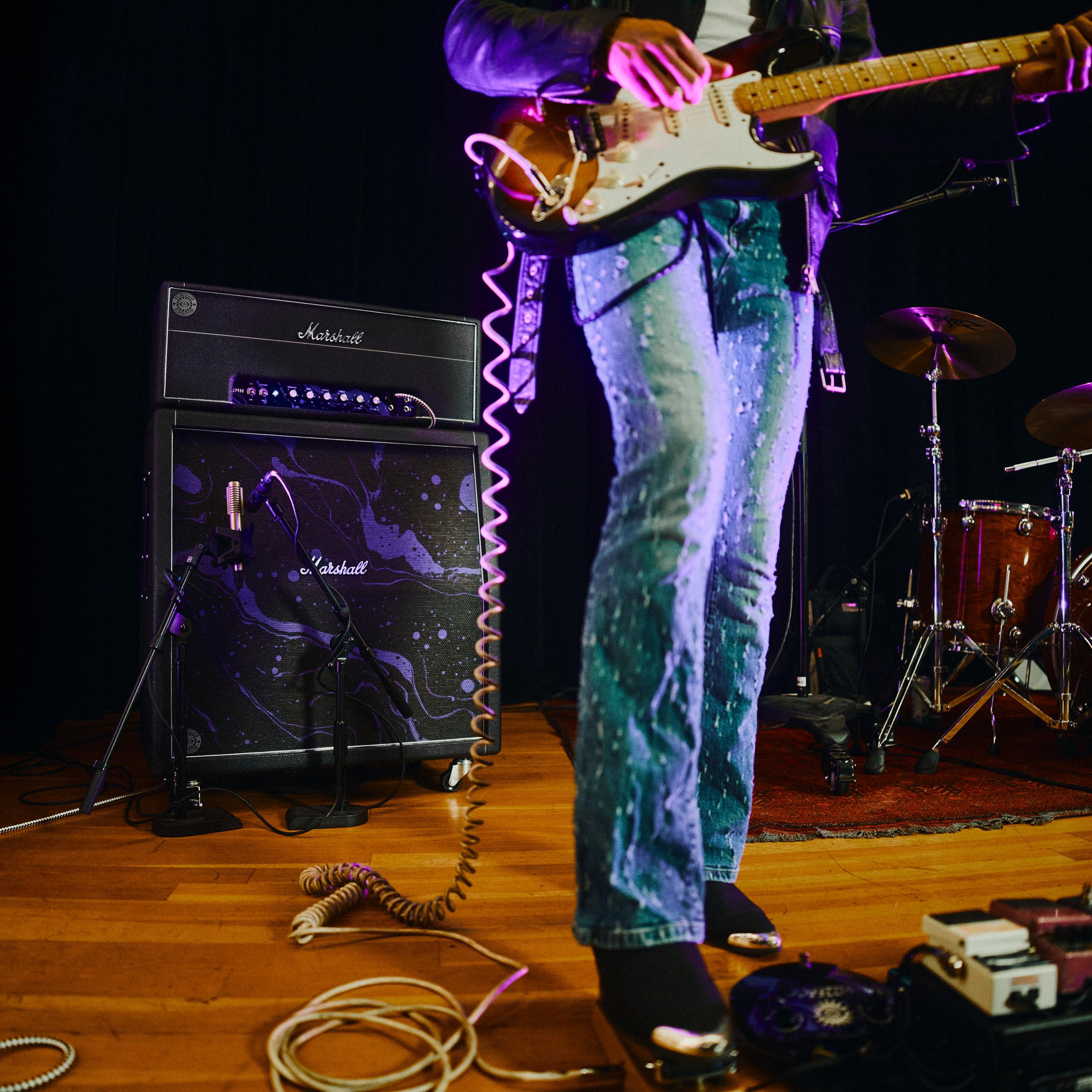 Marshall Jimi Hendrix 60th Anniversary Edition 1959 JMH Amp Half Stack & Fuzz Face Pedal Bundle - 1959JMH-STACK-Stage.jpg