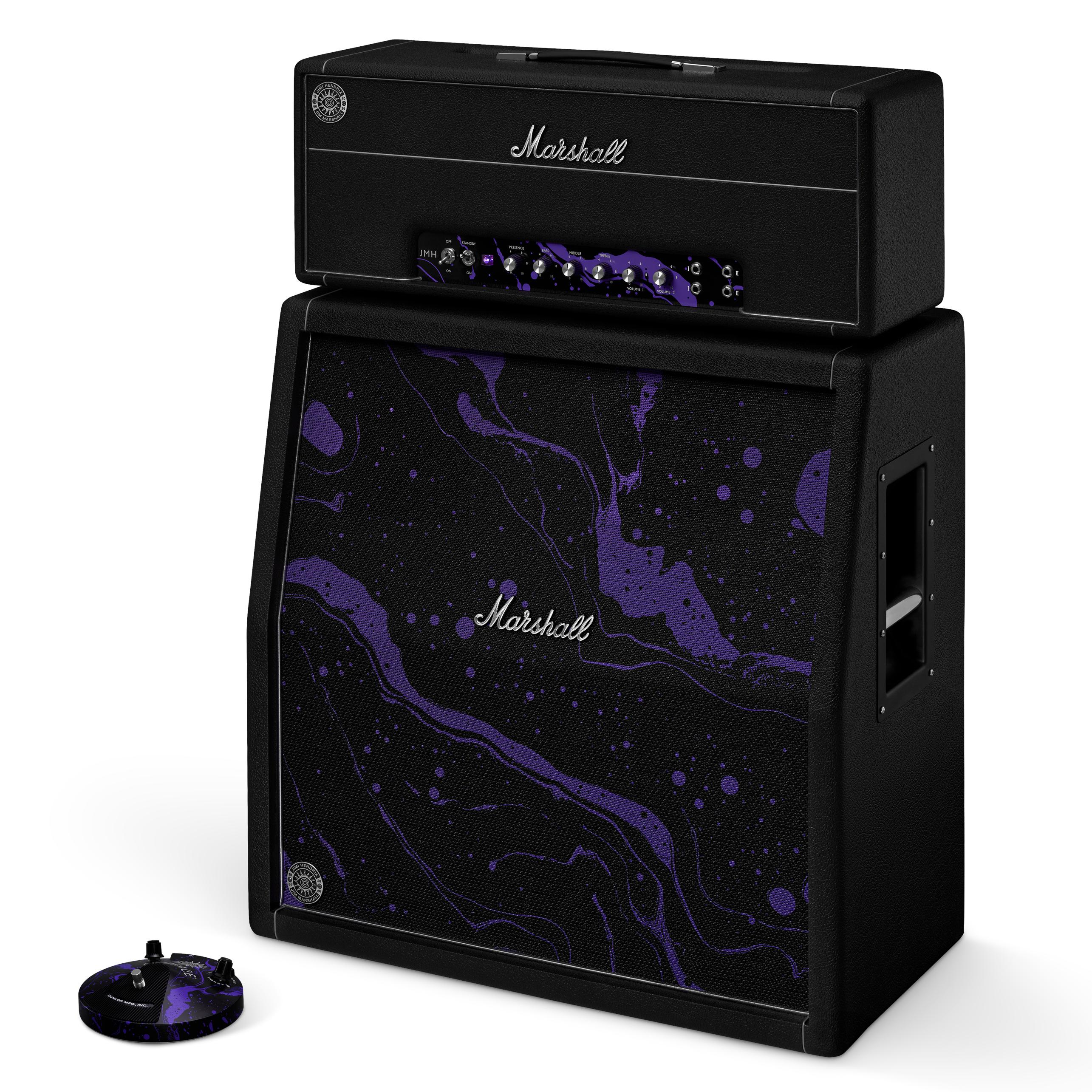 Marshall Jimi Hendrix 60th Anniversary Edition 1959 JMH Amp Half Stack & Fuzz Face Pedal Bundle - 1959JMH-STACK-Right.jpg
