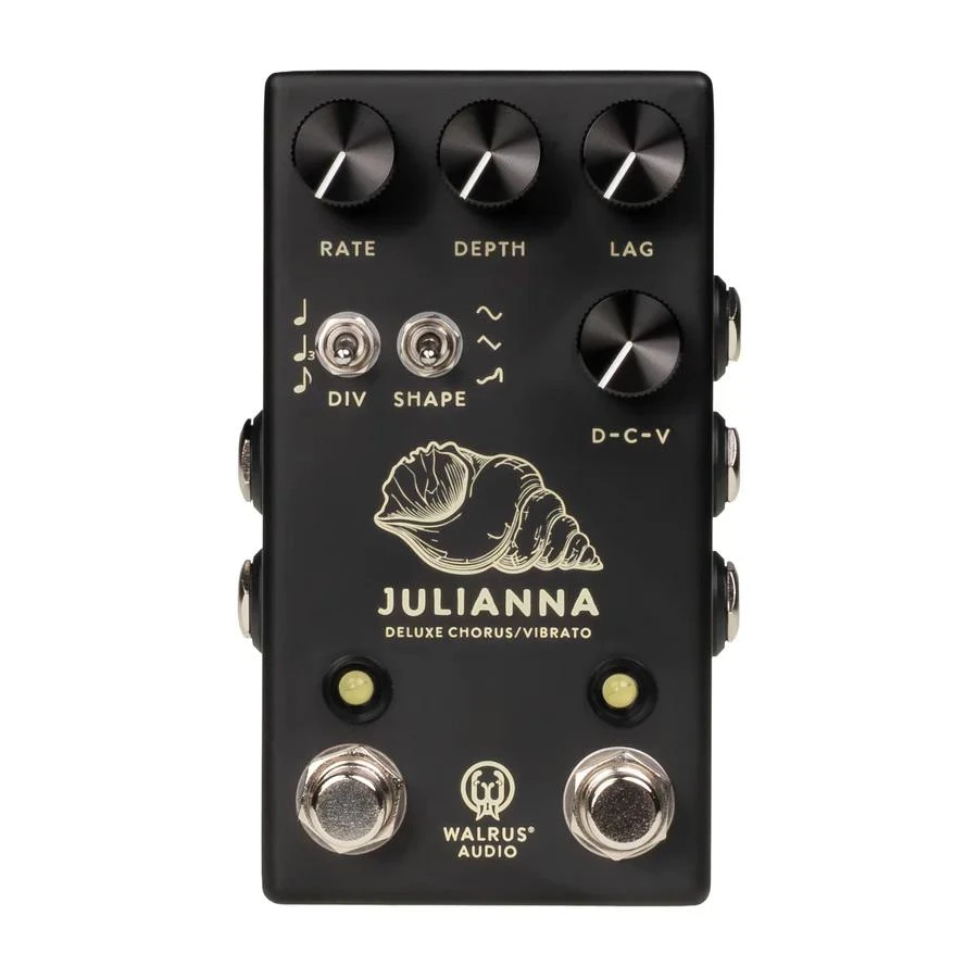 Walrus Audio Juliana Stereo Analogue Chorus & Vibrato FX Pedal in Black - Julianna-Minimal-front_900x.jpg