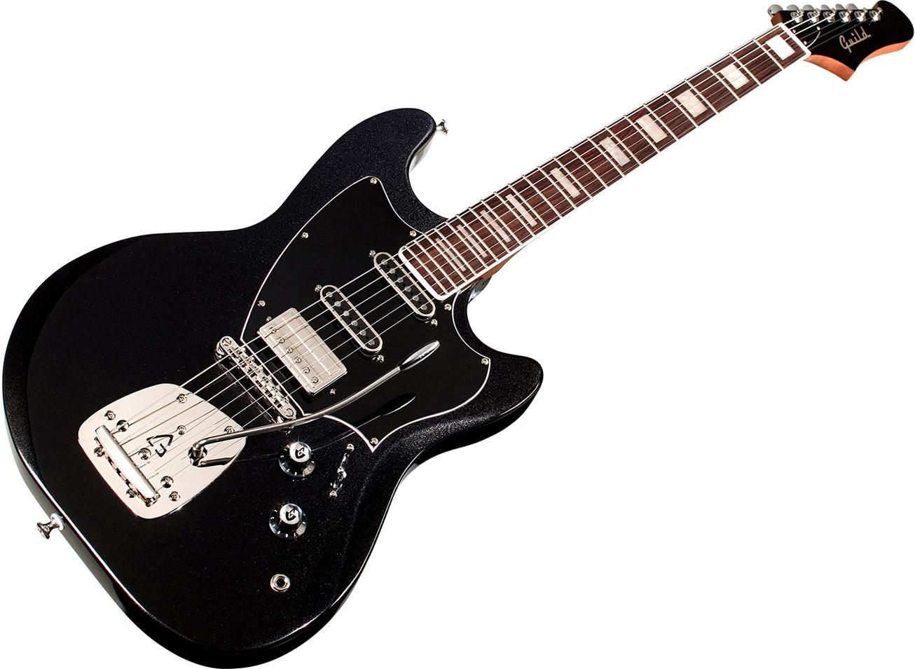 Guild Surfliner Deluxe Electric Guitar In Black Metallic - GSUDELUBKX (4).jpg