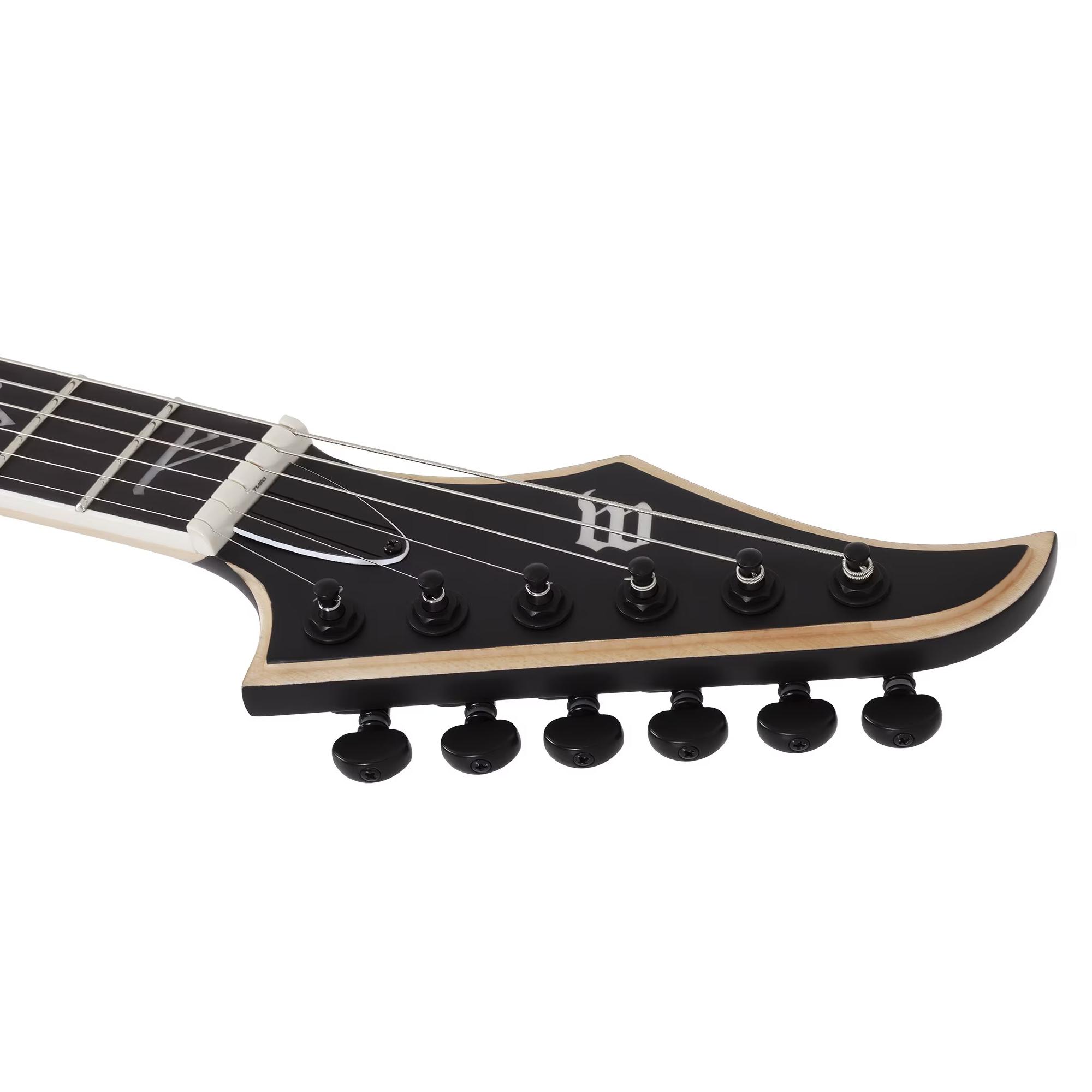 Wylde Audio Wrathmaker Electric Guitar in Pale Moon Ebony with Black Burst - SCH-GTR-4588-Headstock.jpg