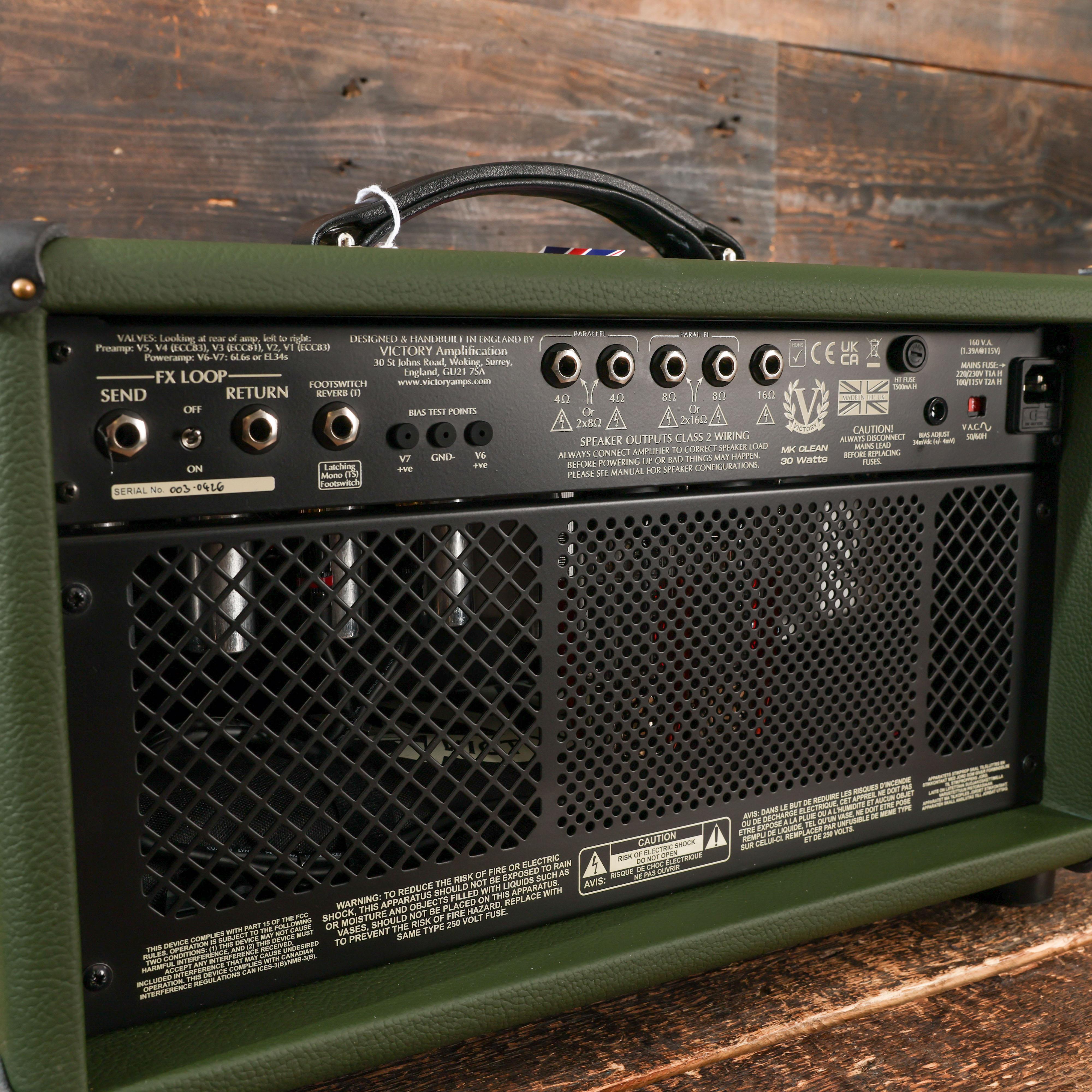 Victory MK Clean 30w Hand-Wired Valve Amp Head in Nori Green - MKC30-CR-GP197-DI (9).jpg