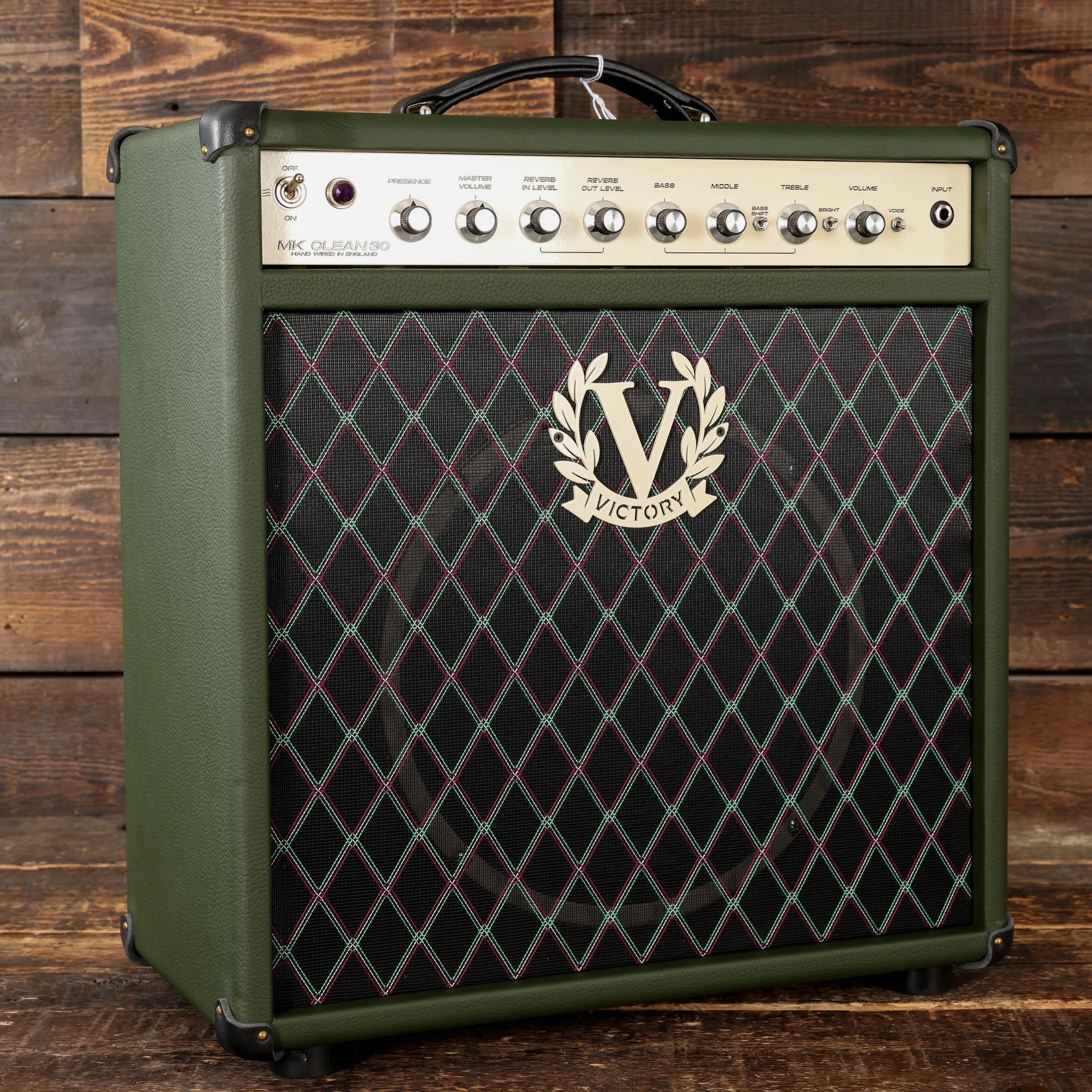 Victory MK Clean 30W 1x12 Hand-Wired Valve Amp Combo in Nori Green - MK-112-CR-GP197-DI (4).jpg