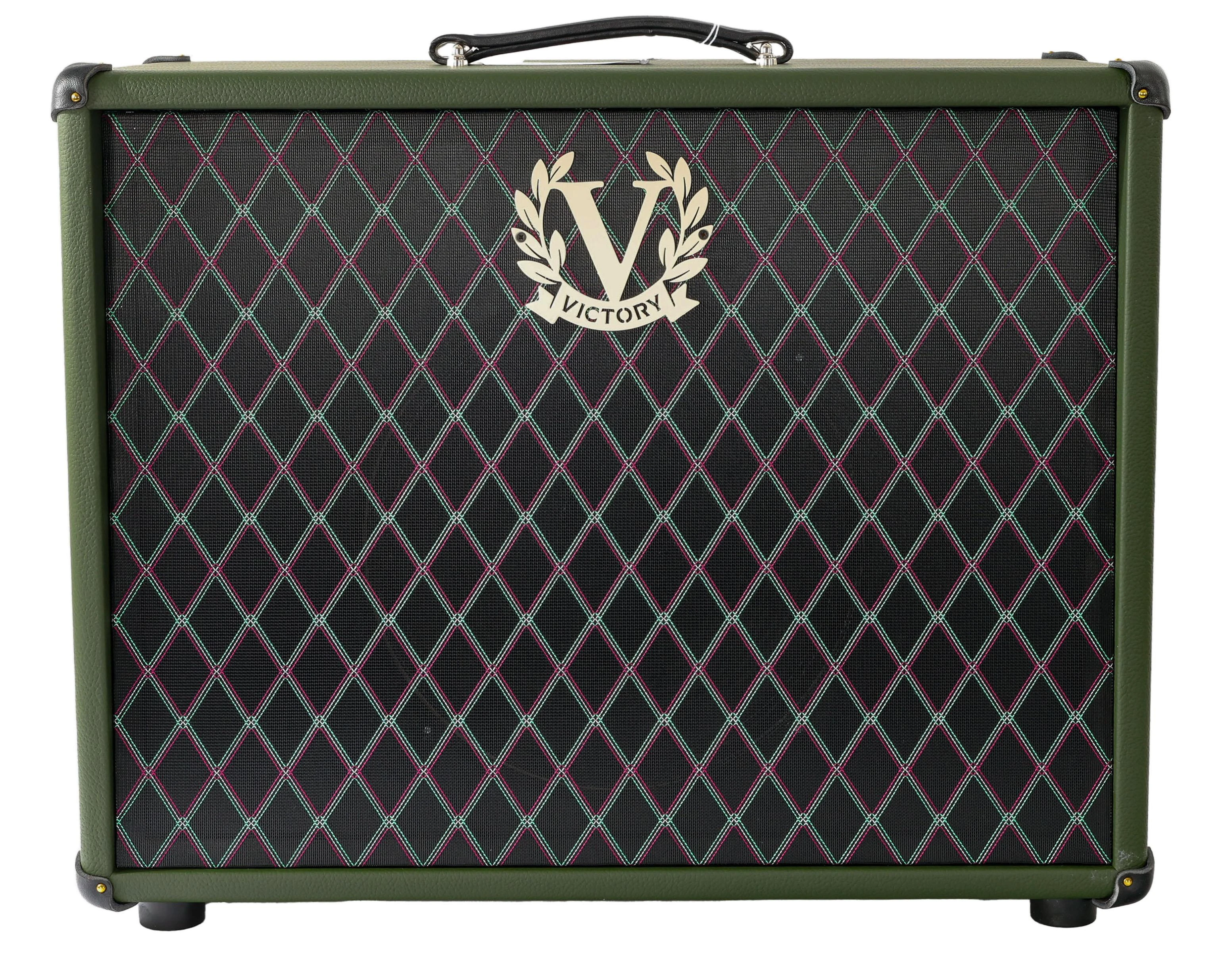 Victory MK 112 Open-Back Speaker Cabinet in Nori Green with Celestion Alnico Gold Speaker  - 112-GP197-DI  (1).jpg