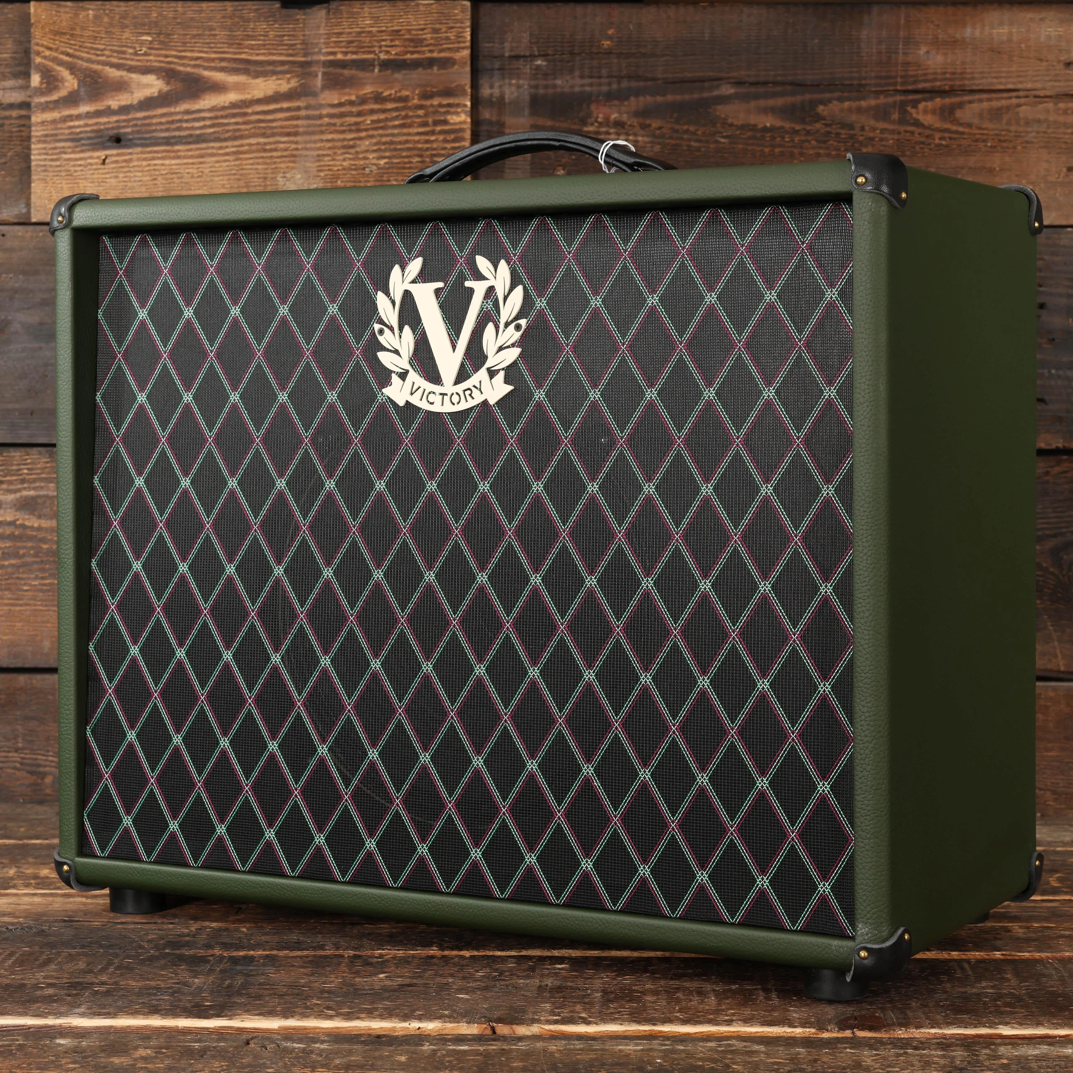 Victory MK 112 Open-Back Speaker Cabinet in Nori Green with Celestion Alnico Gold Speaker  - 112-GP197-DI  (4).jpg