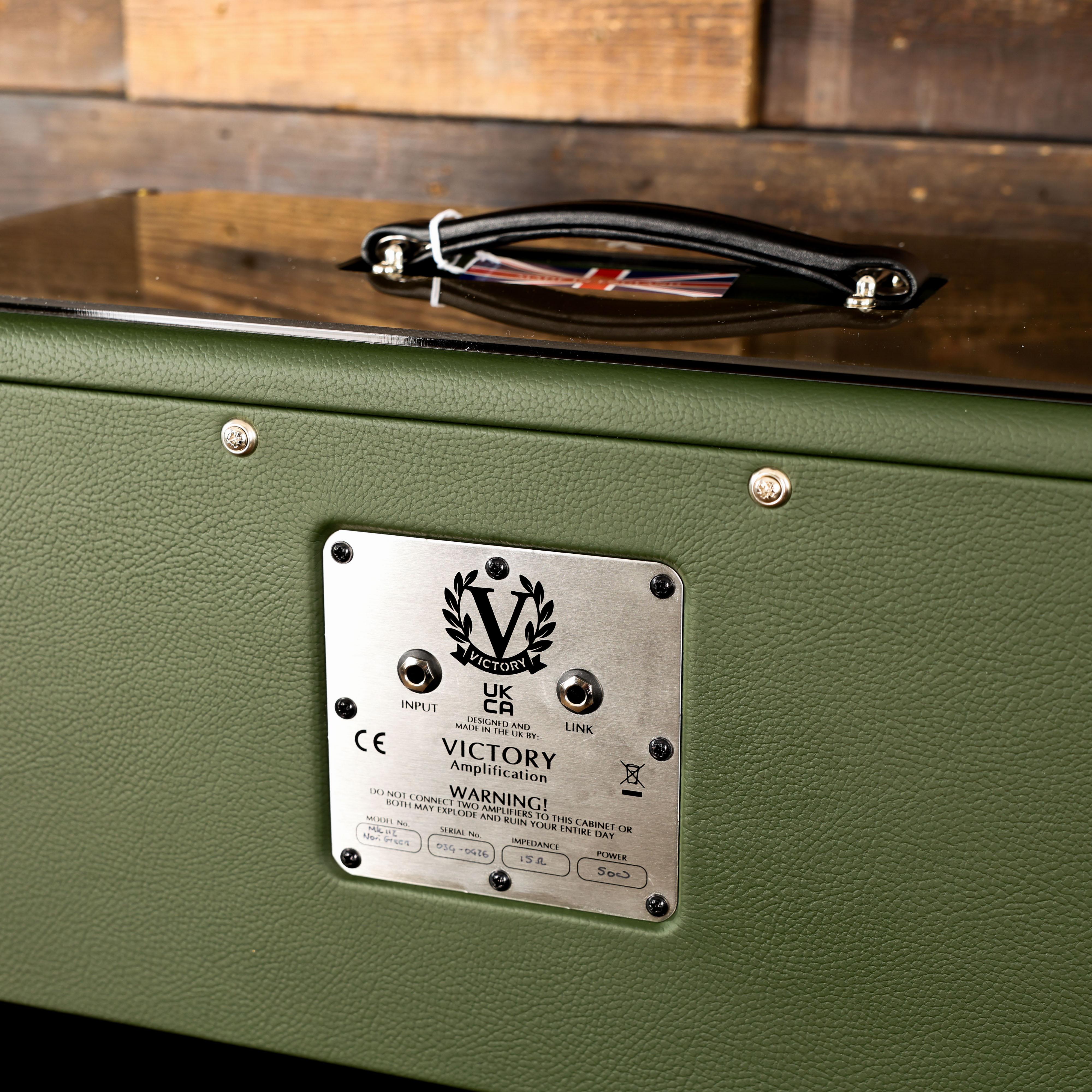 Victory MK 112 Open-Back Speaker Cabinet in Nori Green with Celestion Alnico Gold Speaker  - 112-GP197-DI  (8).jpg
