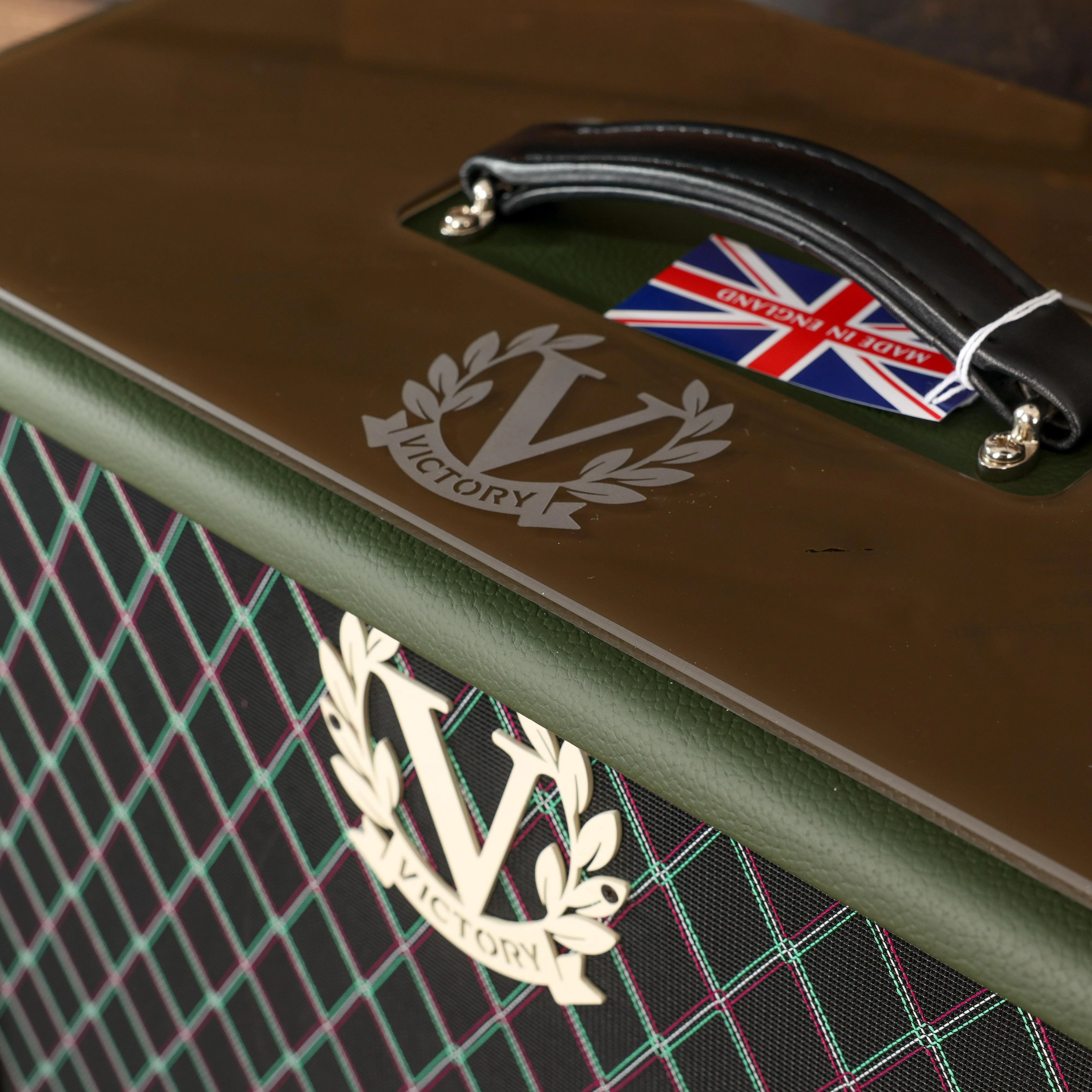 Victory MK 112 Open-Back Speaker Cabinet in Nori Green with Celestion Alnico Gold Speaker  - 112-GP197-DI  (11).jpg