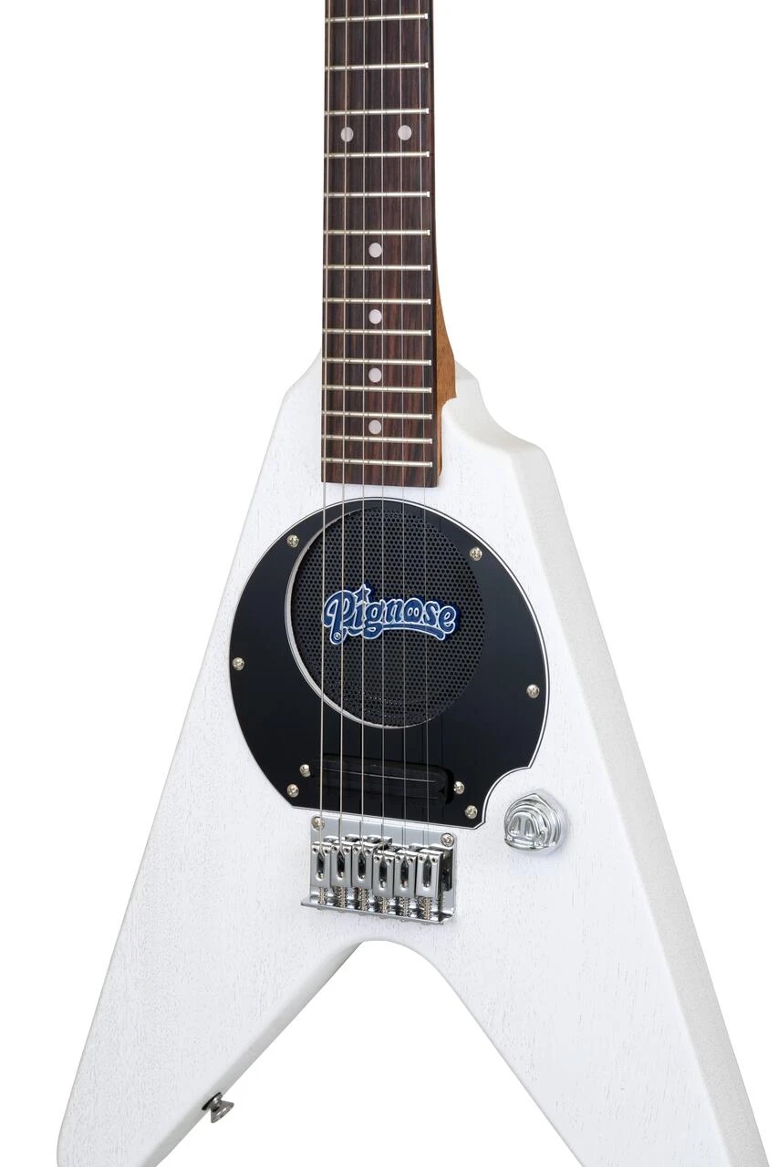 Pignose PGG-200V Electric Guitar with Built-In Amplifier in Stained White - PGG-200STWH-3.jpg