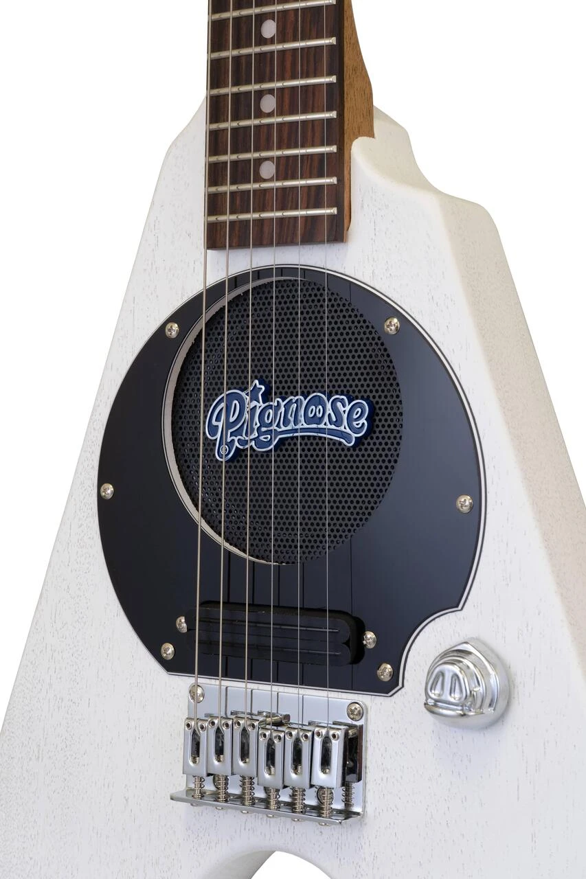 Pignose PGG-200V Electric Guitar with Built-In Amplifier in Stained White - PGG-200STWH-4.jpg