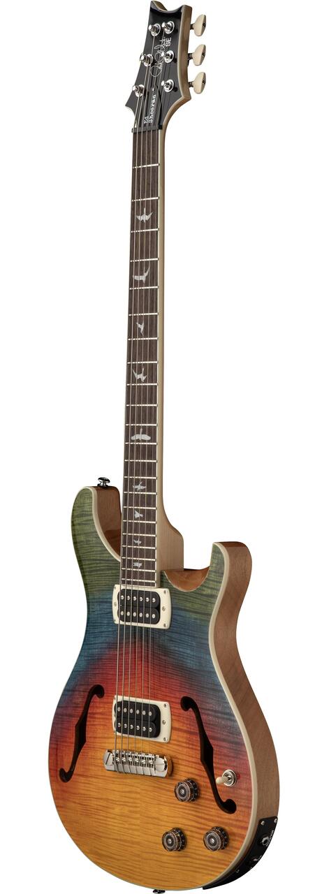 PRS SE Ed Sheeran Hollowbody I Piezo Baritone Electric Guitar in Kaleidoscope - 1172321E-Angle.jpg