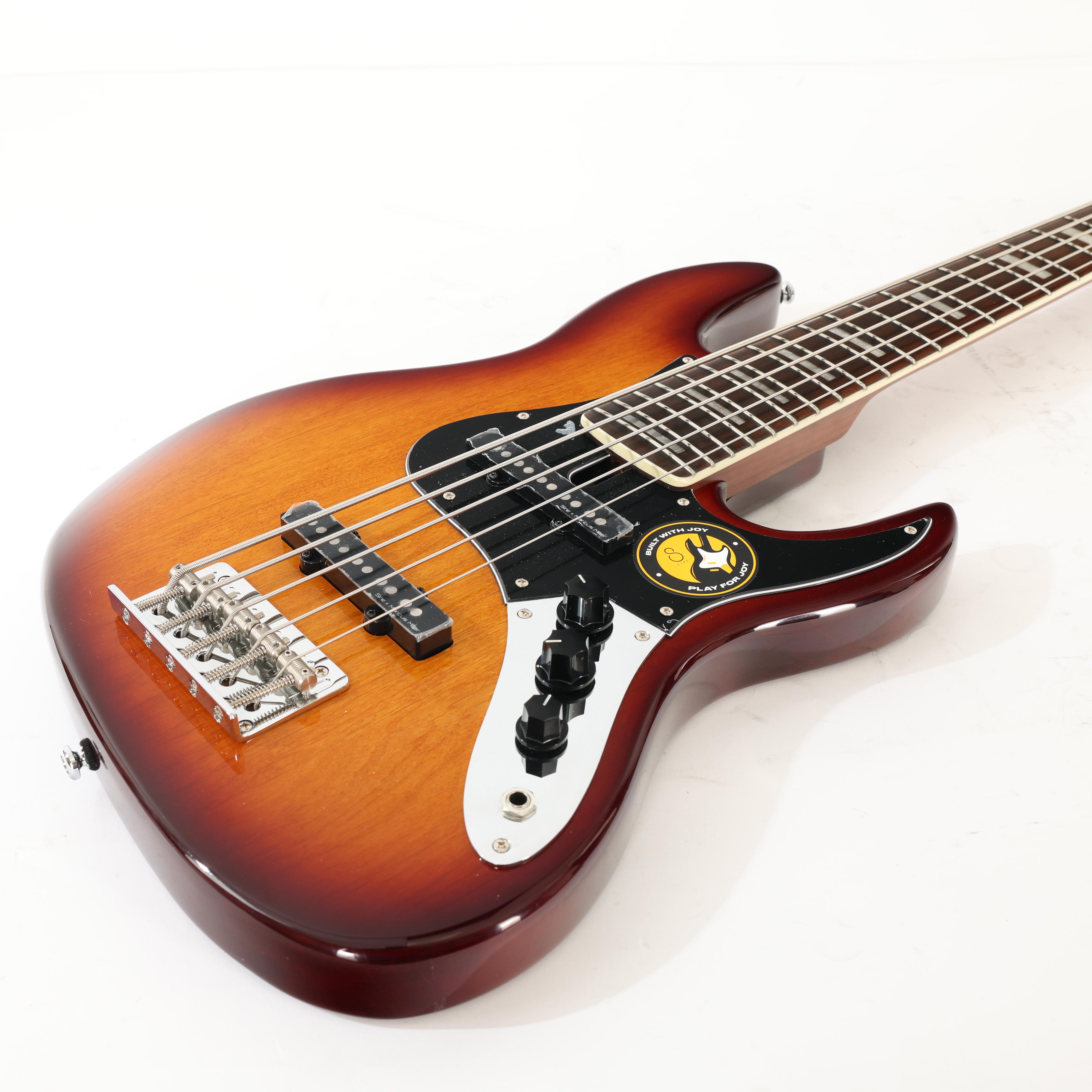 Second Hand Sire V5 24 Fret 5 String Bass Guitar in 3-Colour Sunburst 395 - SH-241-6395 (6).jpg