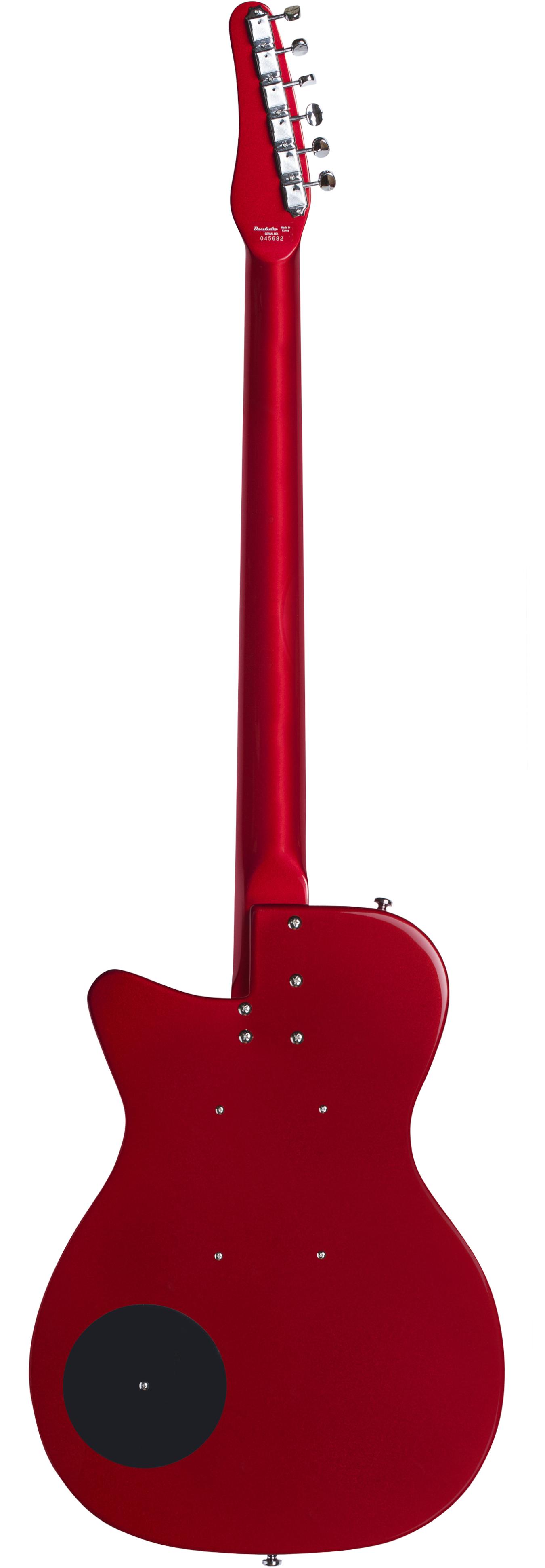 Danelectro Vintage Baritone Electric Guitar in Red Metallic - VBARREDM-Back.jpg