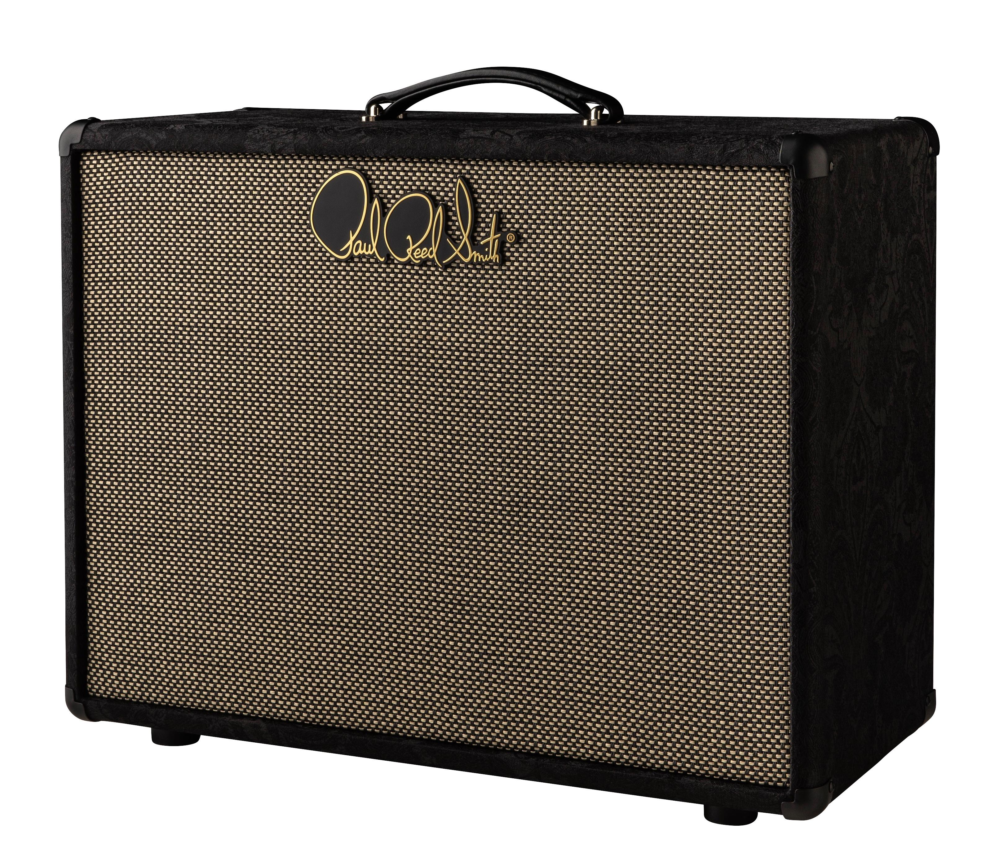 PRS Limited Edition HDRX "Hendrix" 1x12" Closed-Back Cab in Black Paisley - HDRX 1X12 Cabinet Black Paisley_3quarters.jpg