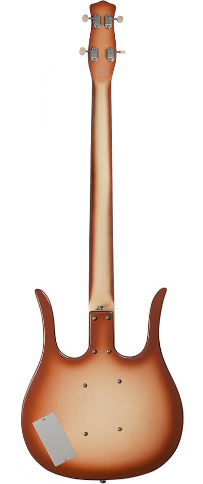 Danelectro Longhorn Bass Guitar in Copper Burst - Andertons Music Co.