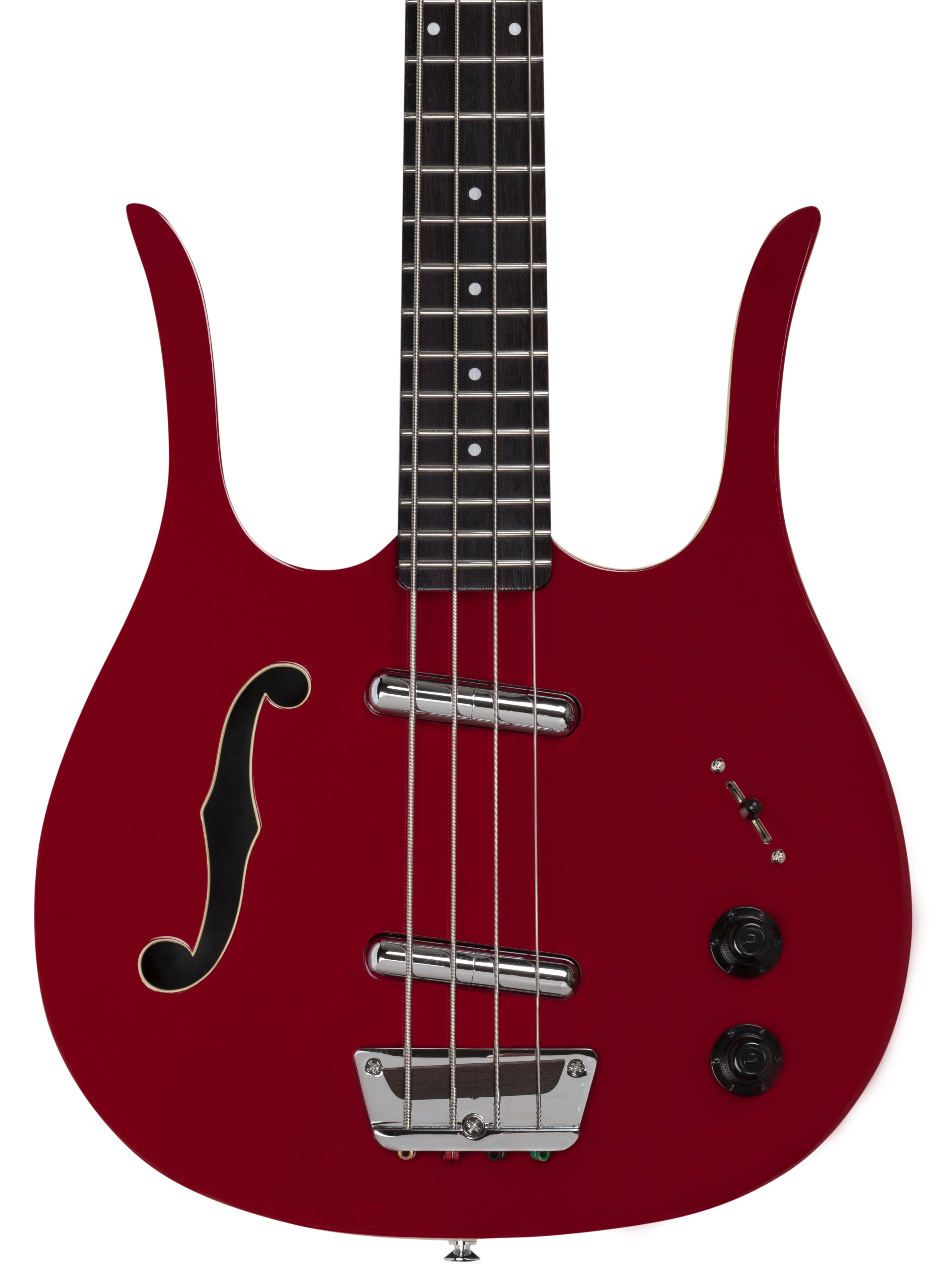 Danelectro Red Hot Longhorn Short Scale Bass Guitar in Red - REDHOTRED-Body.jpg