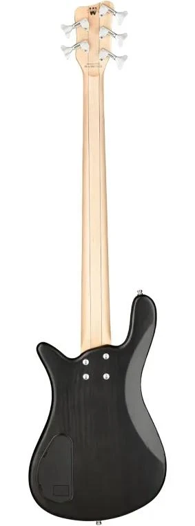 Warwick RockBass Streamer Standard 5-String Fretless Bass Guitar in Nirvana Black Transparent Satin - RB0589-Back.jpg
