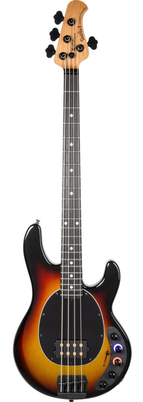 Music Man Dark Ray II Bass Guitar in Showtime - 131-VSB-50-01-MB-BM-Front.jpg
