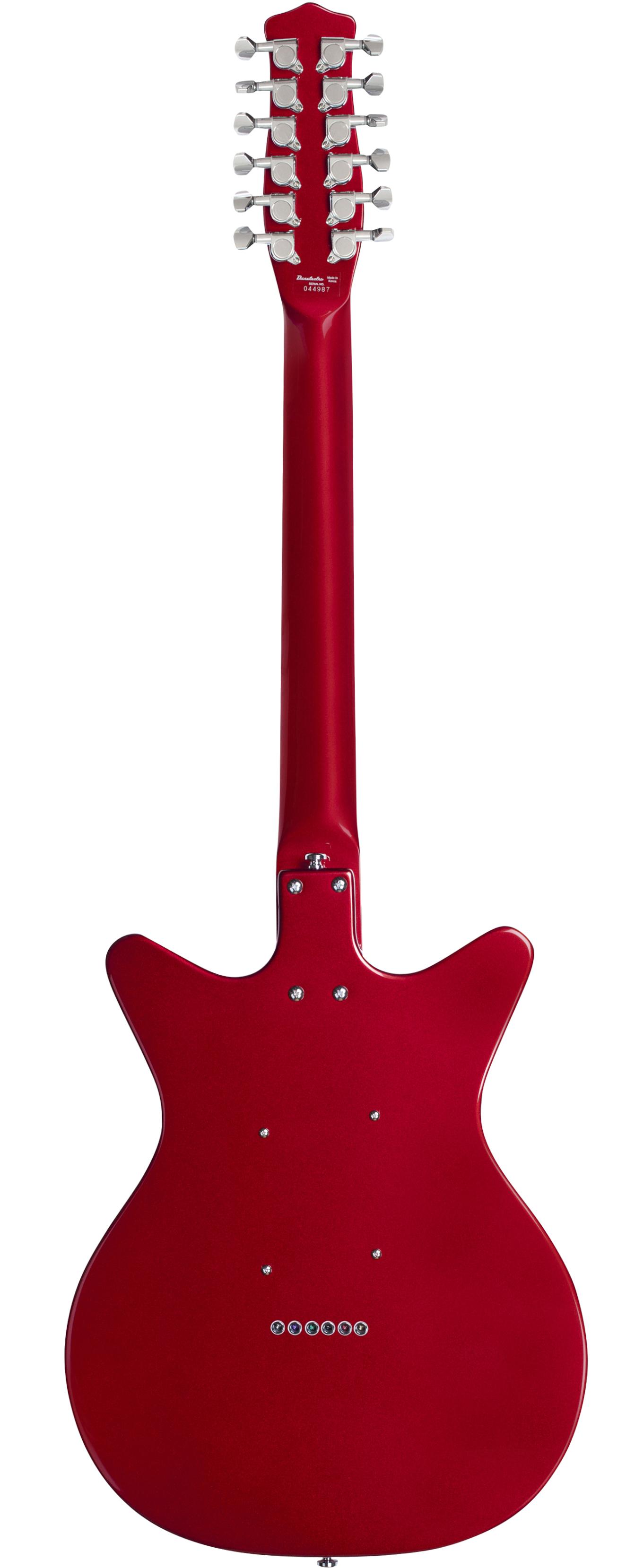Danelectro Vintage 12-String Electric Guitar in Red Metallic - V12SREDM-Back.jpg