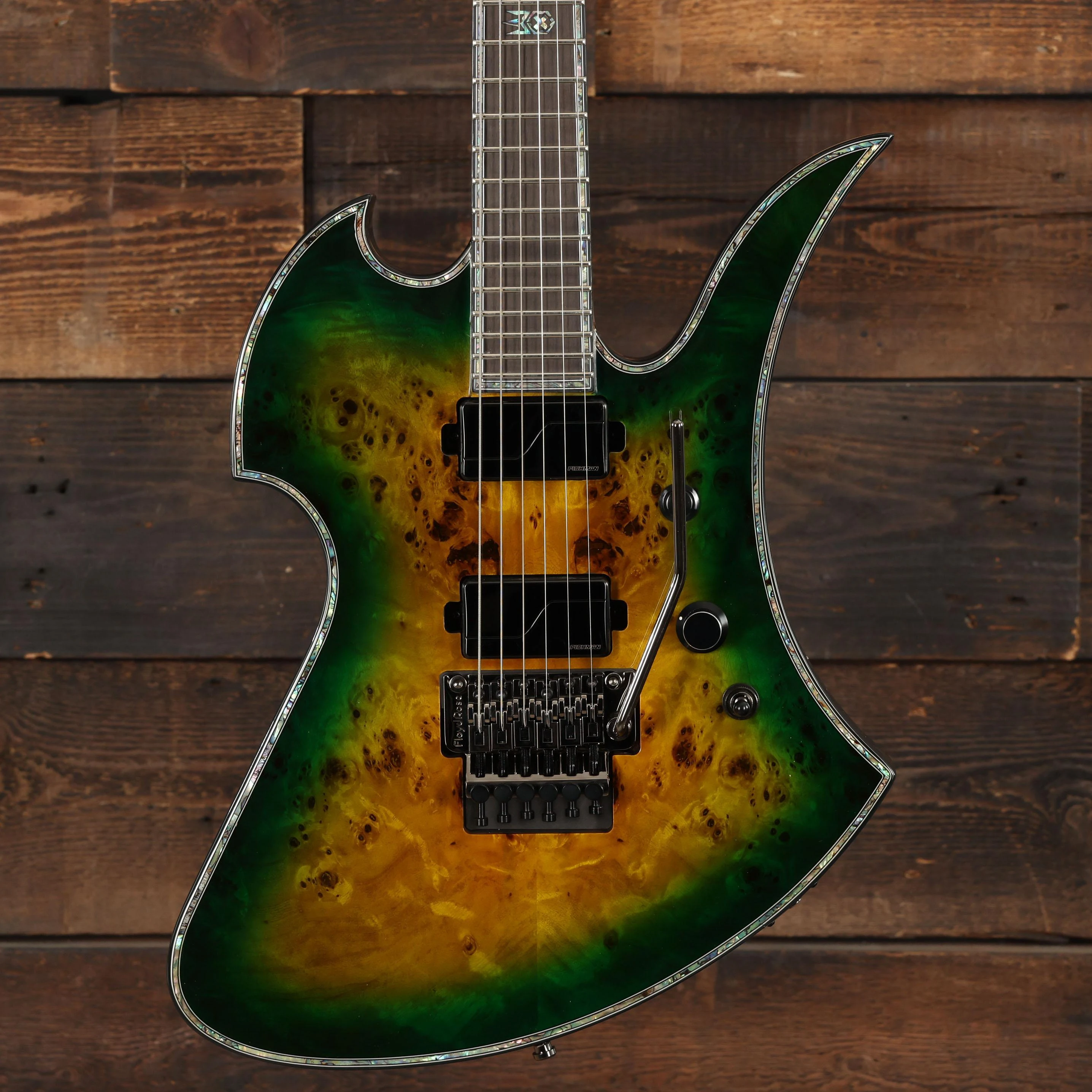 BC Rich Extreme Series Mockingbird Exotic Electric Guitar with Floyd Rose in Reptile Eye - EXMGFRRE (3).jpg