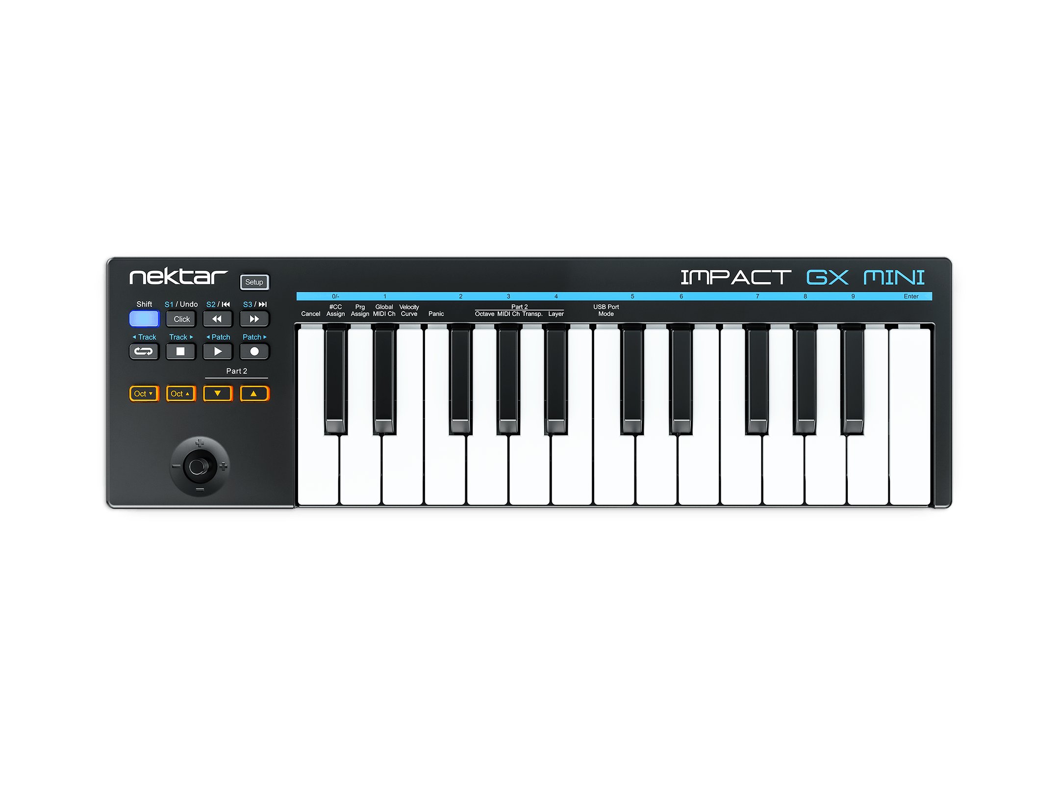 Nektar Impact GX Mini USB 25-key MIDI Keyboard & Controller - 458771-Impact_GXMini_topshot.jpg