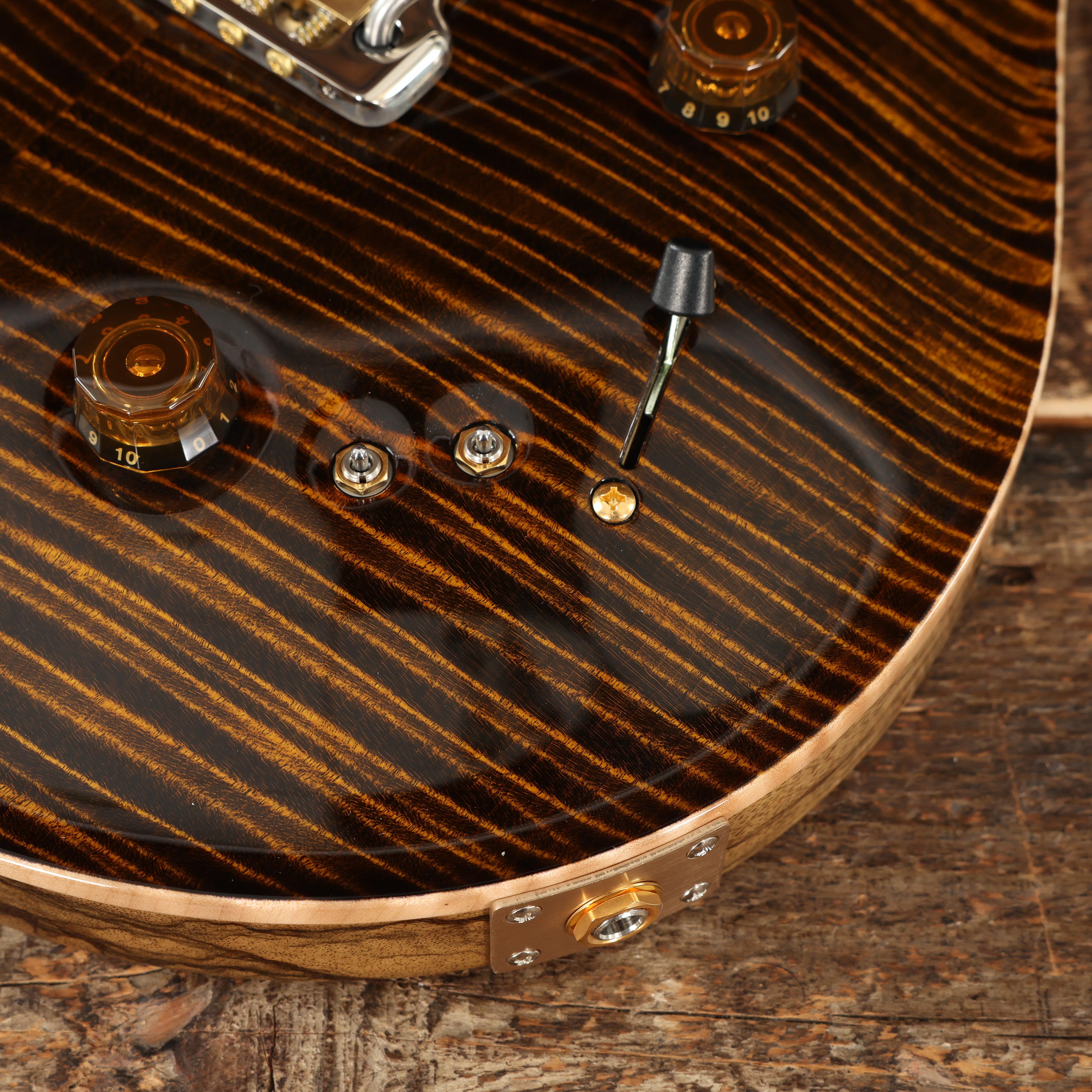 PRS 40th Anniversary Special Semi-Hollow Electric Guitar in Yellow Tiger - 0419440 (11).JPG
