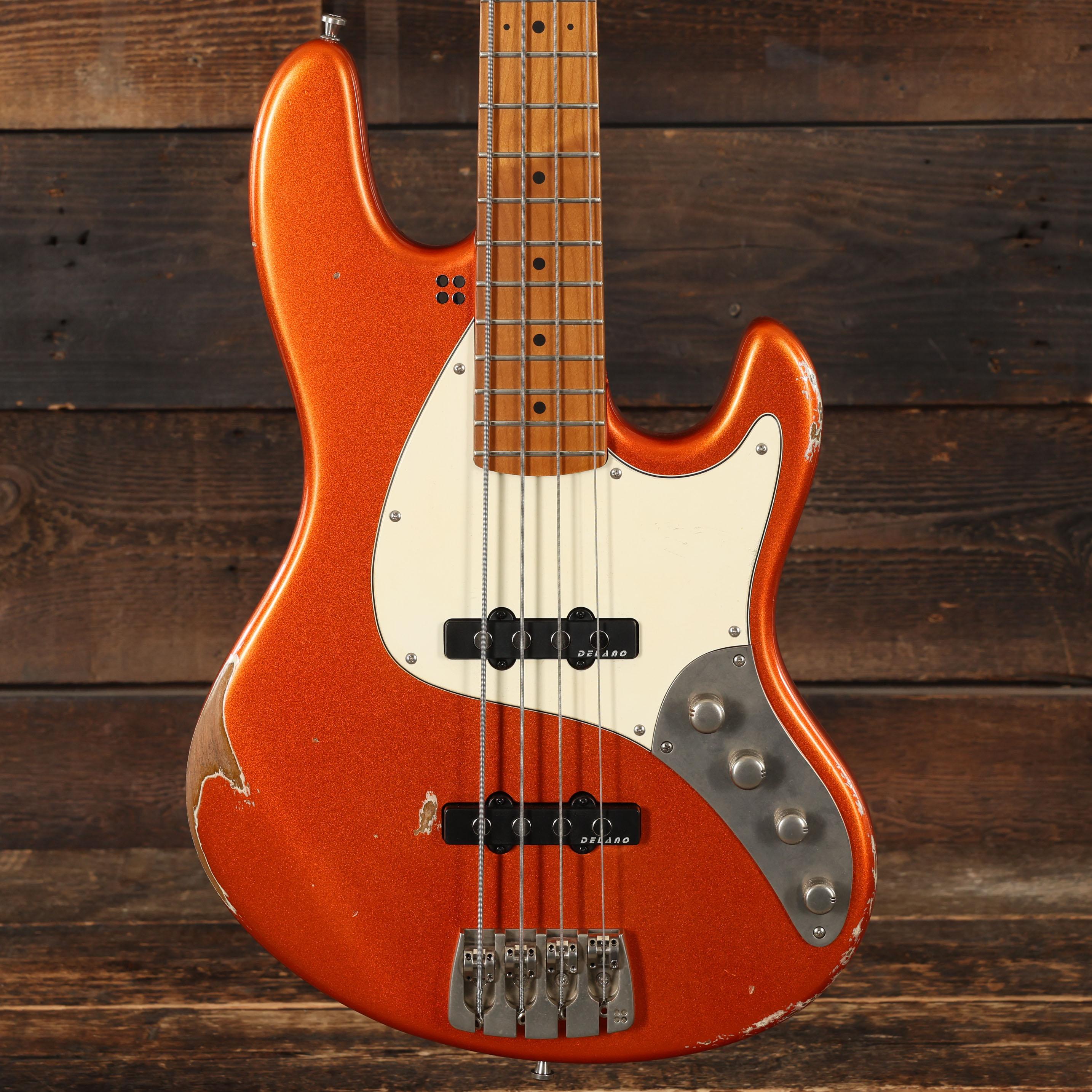 Sandberg California T TT Bass Guitar in Hardcore Aged Orange Metallic - 48207 (3).JPG
