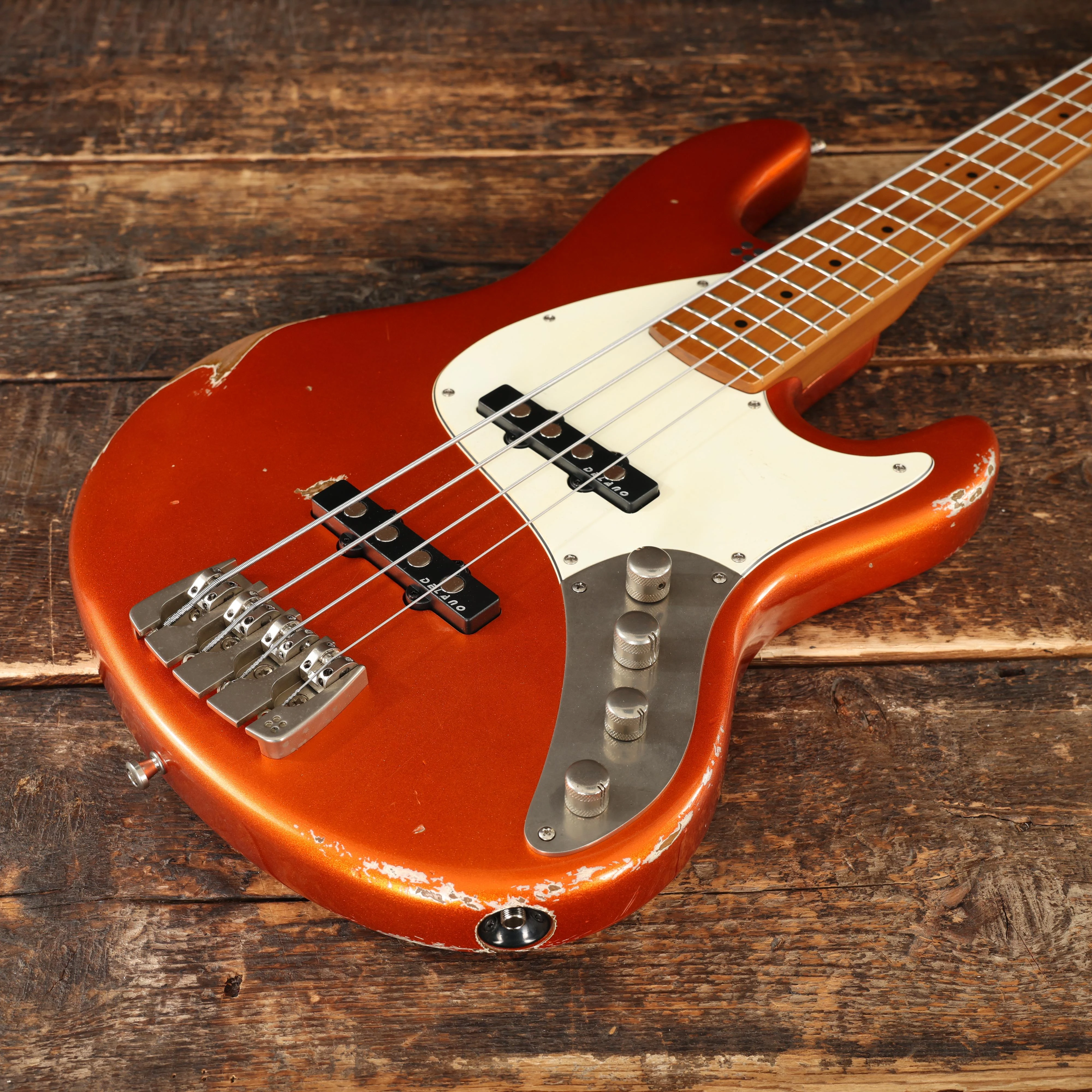 Sandberg California T TT Bass Guitar in Hardcore Aged Orange Metallic - 48207 (8).JPG