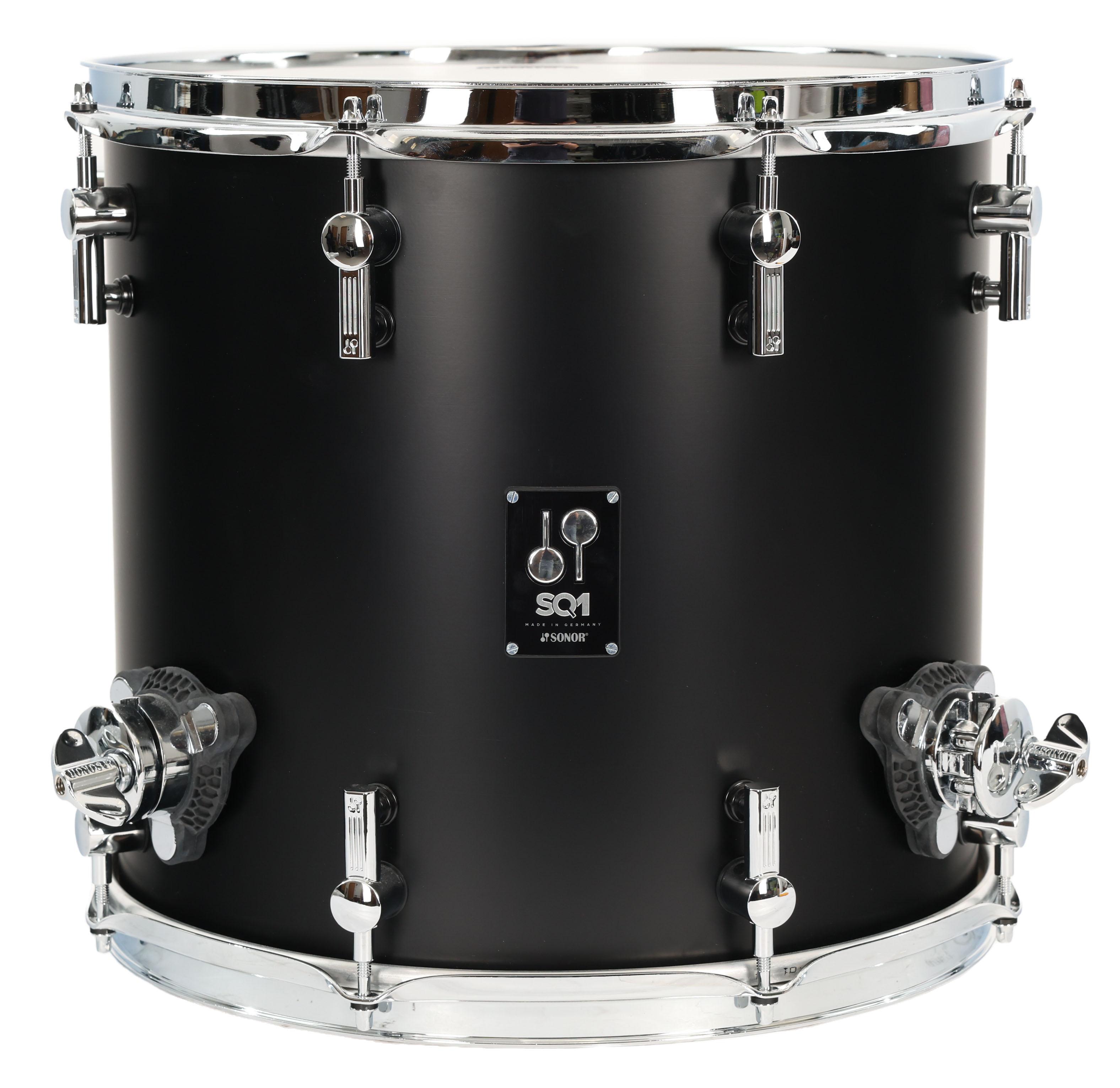 Second Hand Sonor SQ1 14x13 Floor Tom in Matte Black with floor tom legs 015 - SH-213-0015 (2).jpg