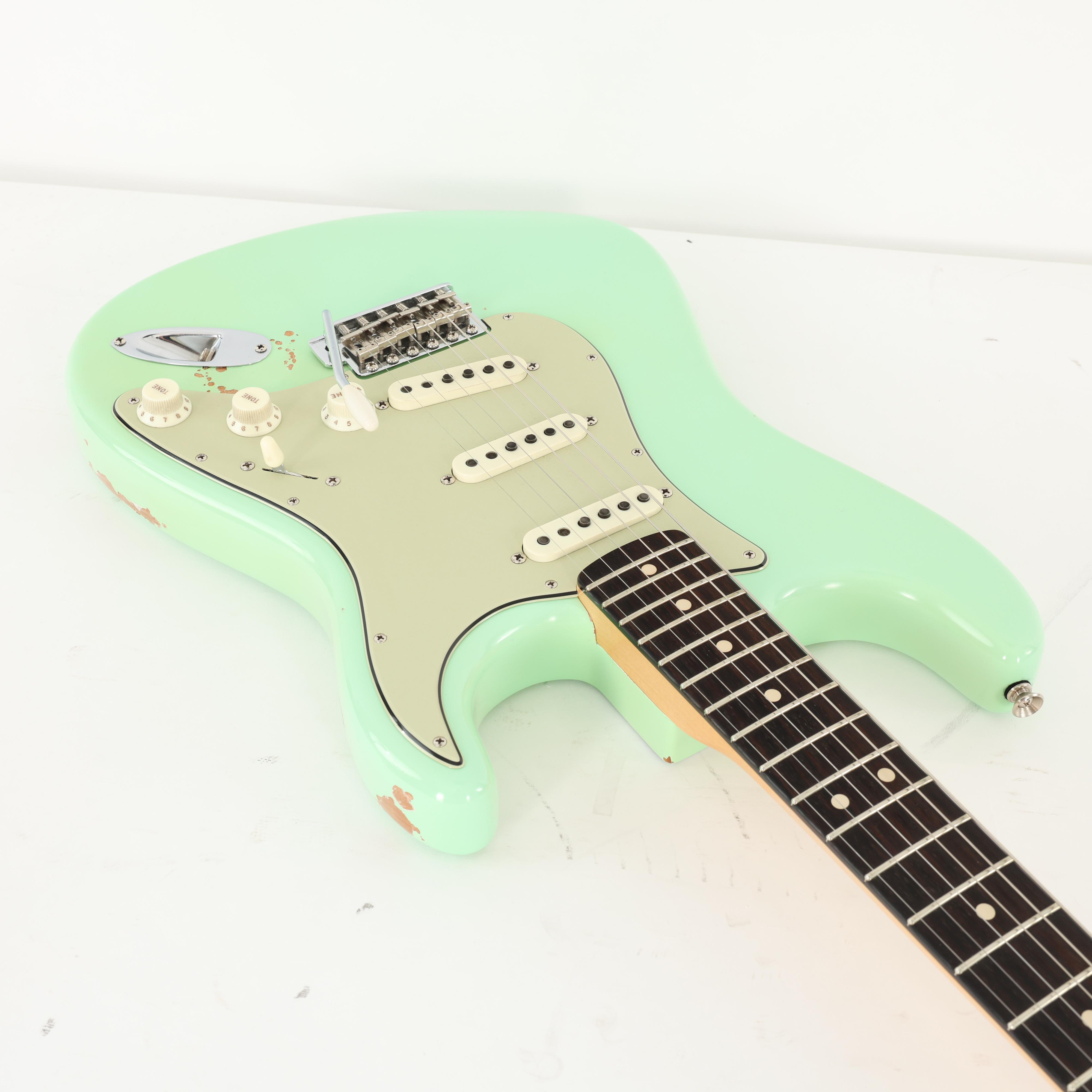 Second Hand Fender Custom Shop Paul Waller Masterbuilt Stratocaster in Surf Green 443 - SH-114-2443 (9).jpg