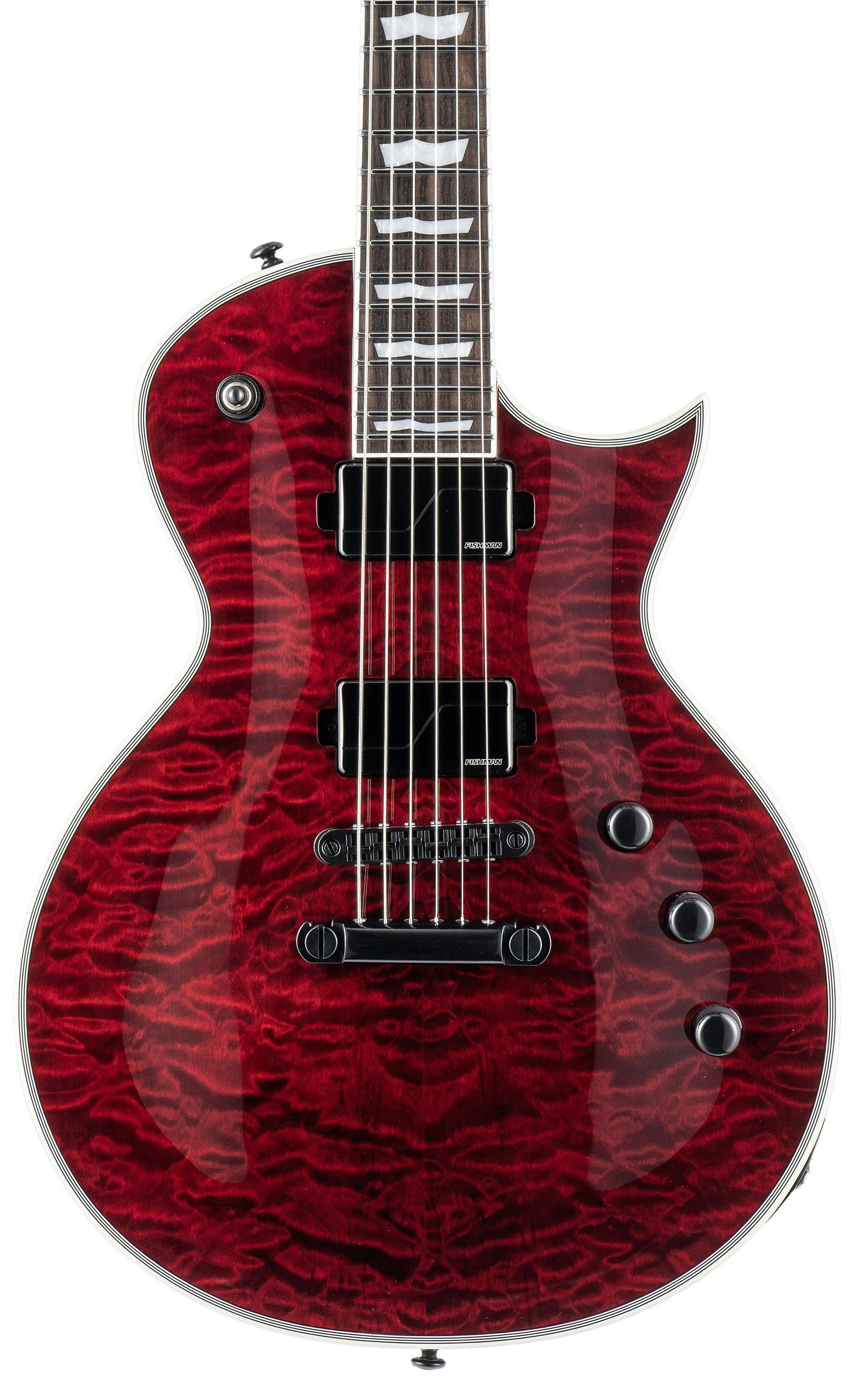 B Stock : ESP LTD EC-1000 QM Electric Guitar in See Thru Black Cherry Fluence - 001 - 10011368-EC-1000_STBC_FRONT-hero.jpg