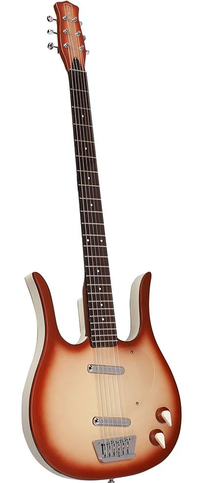Danelectro Longhorn Baritone Electric Guitar in Copper Burst - DLHB58CUB-Angle.jpg