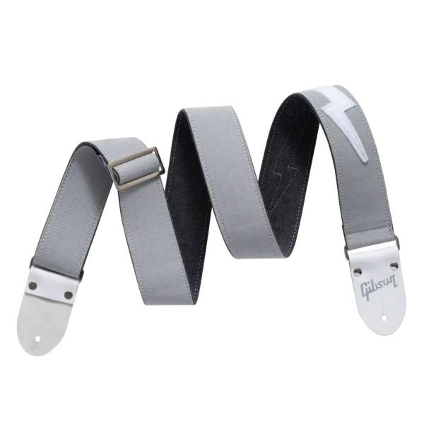 Gibson The Vintage Bolt Guitar Strap in Grey - ASVBLT-GRY-1.jpg