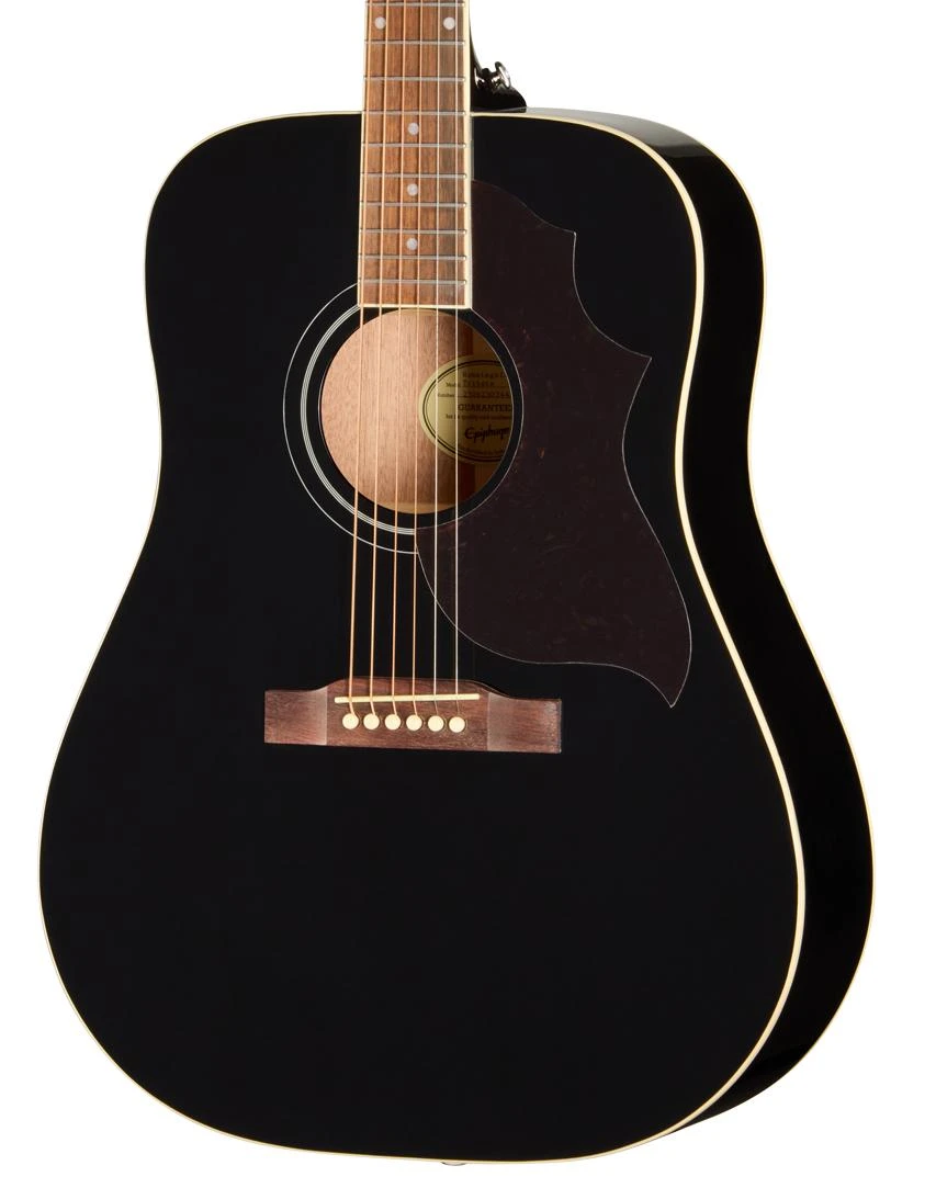 Epiphone Hummingbird Tribute Acoustic Guitar in Ebony - ETHBEBNH_3_cropped.jpg