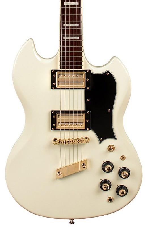 Guild Polara Kim Thayil Electric Guitar in Vintage White - GPOKITHWH cropped.jpg