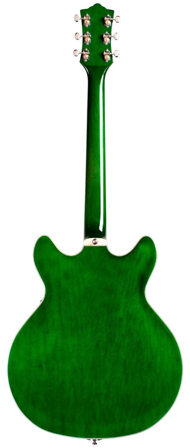 Guild Starfire I DC Vibrato Semi-Hollow Electric Guitar in Emerald Green - GSFIDCGNV 3.jpg