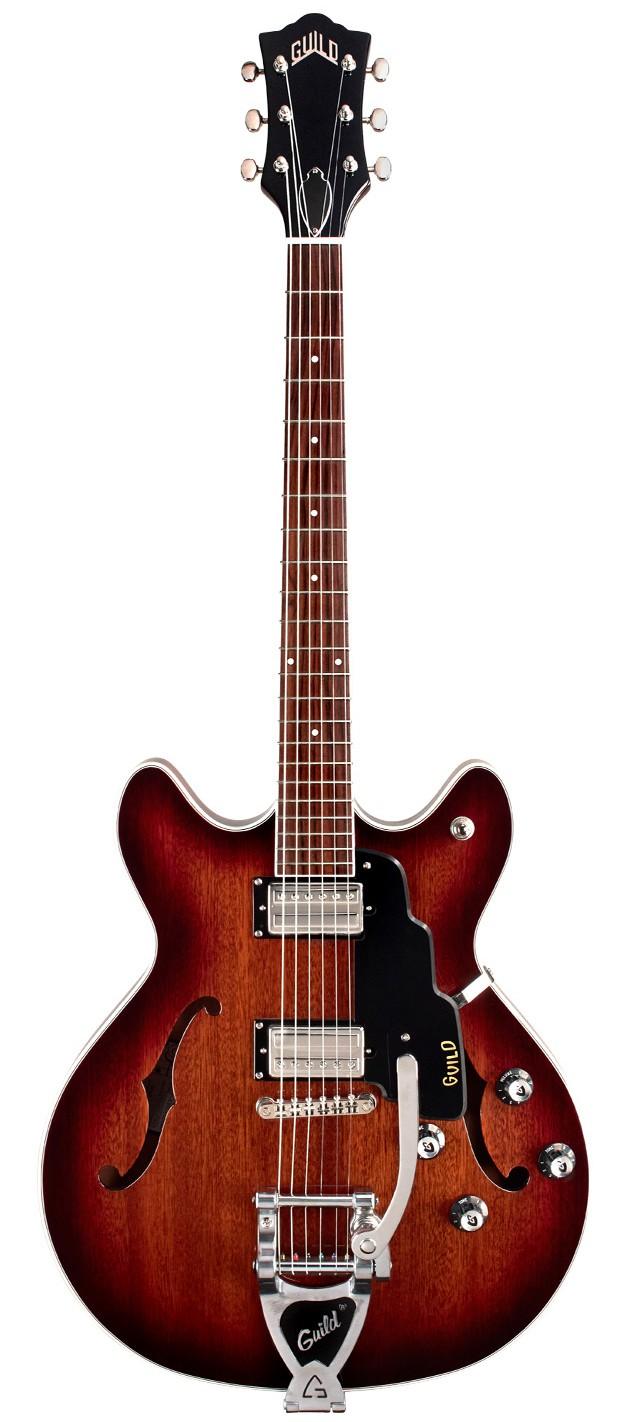 Guild Starfire I DC Vibrato Semi-Hollow Electric Guitar in California Burst - GSFIDCCFV.jpg