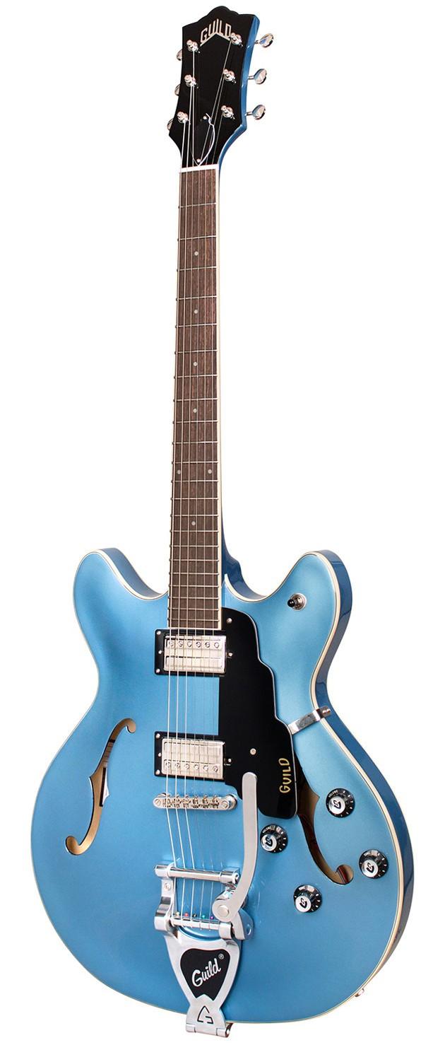 Guild Starfire I DC Vibrato Semi-Hollow Electric Guitar in Pelham Blue - GSFIDCPBV 2.jpg