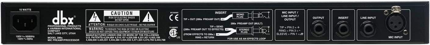 DBX 286s Mic Preamp - Andertons Music Co.