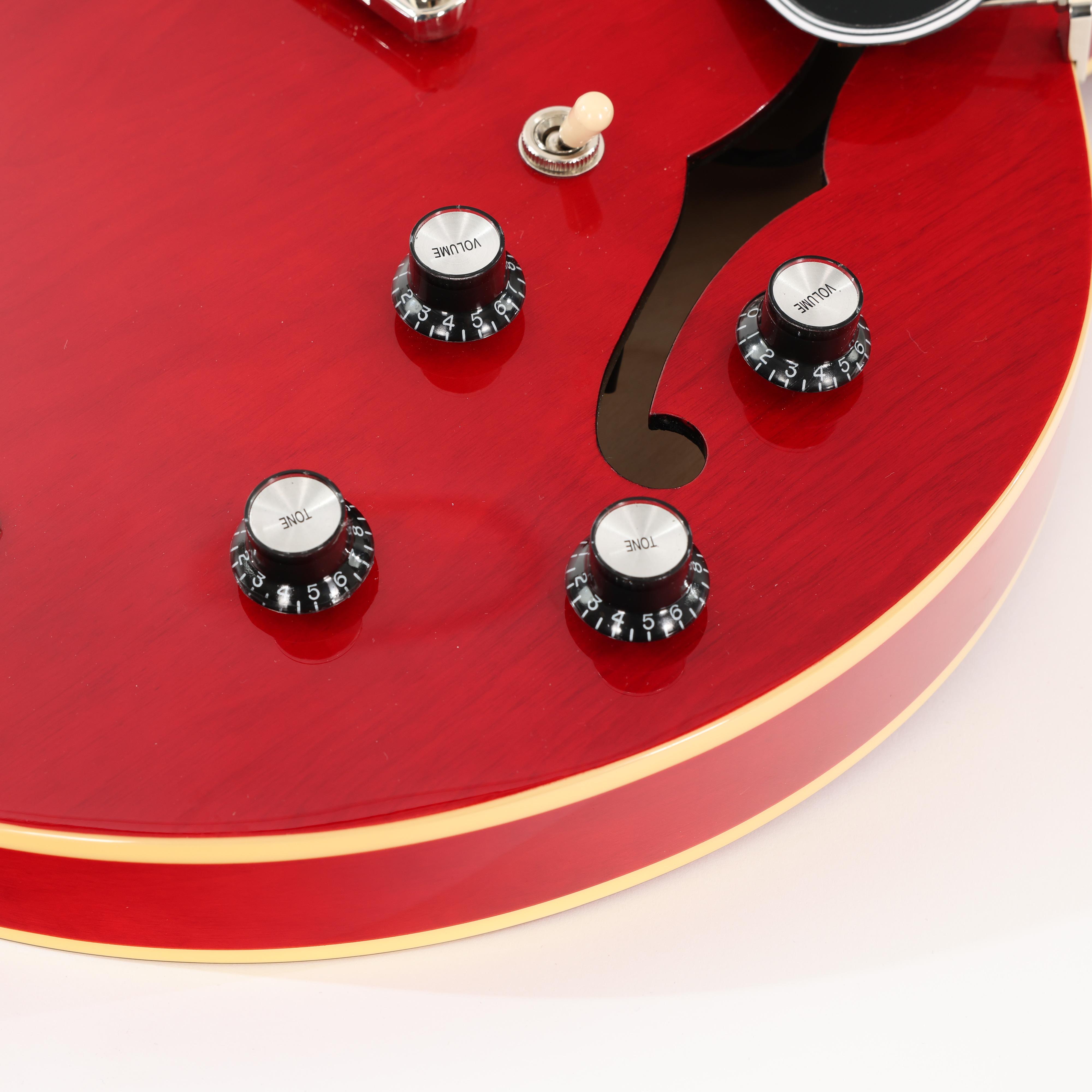 B Stock : Epiphone Inspired by Gibson ES-335 Semi-Hollow Electric Guitar in Cherry - 002 - B-EIES335CH-0002 (8).jpg