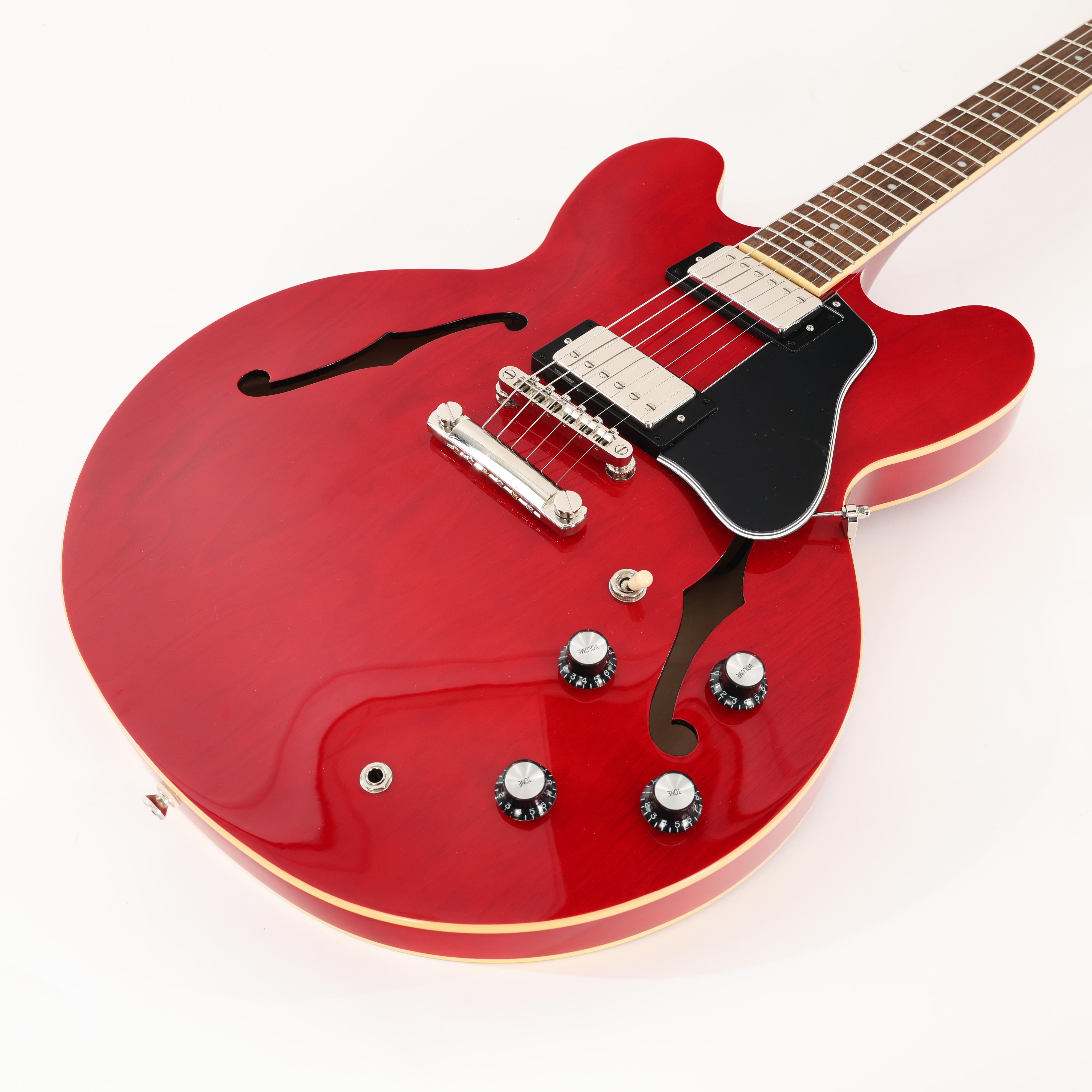 B Stock : Epiphone Inspired by Gibson ES-335 Semi-Hollow Electric Guitar in Cherry - 002 - B-EIES335CH-0002 (6).jpg